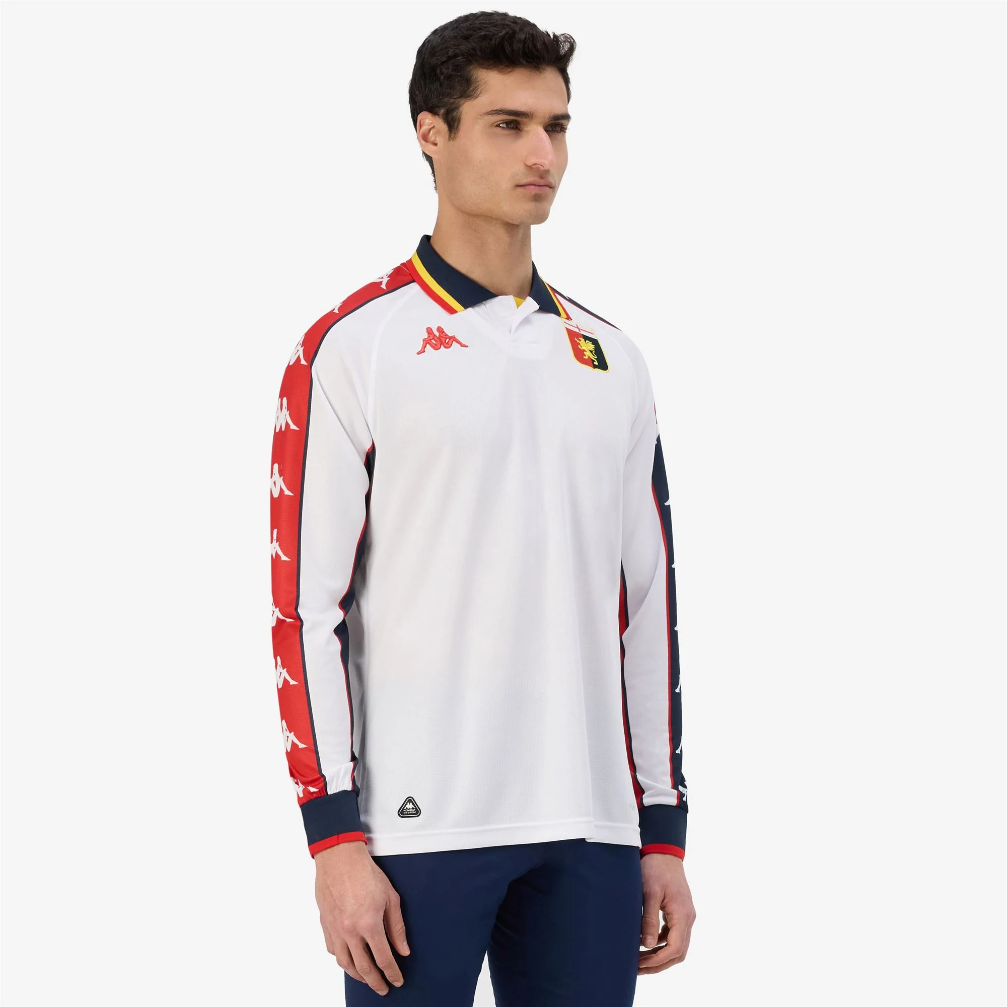 KOMBAT  2025 GENOA - Active Jerseys - Shirt - Man - WHITE-RED-BLUE DK - Image 6