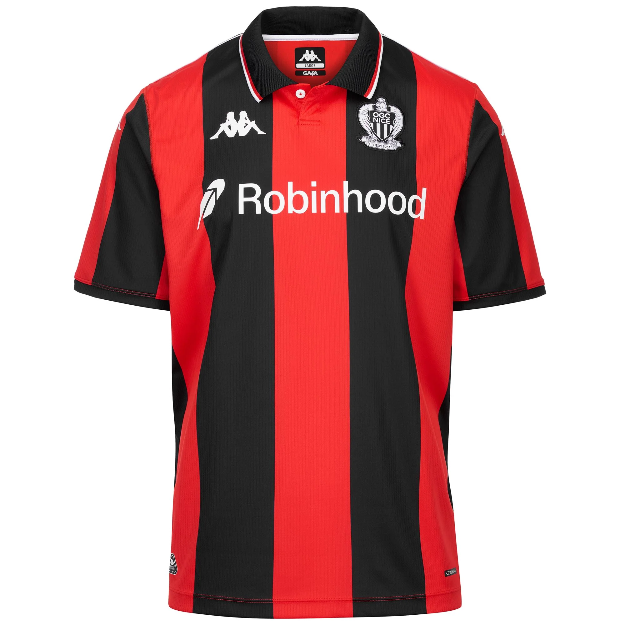 KOMBAT 2026 HOME OGC NICE - Active Jerseys - Shirt - Man - RED-BLACK-SPONSOR
