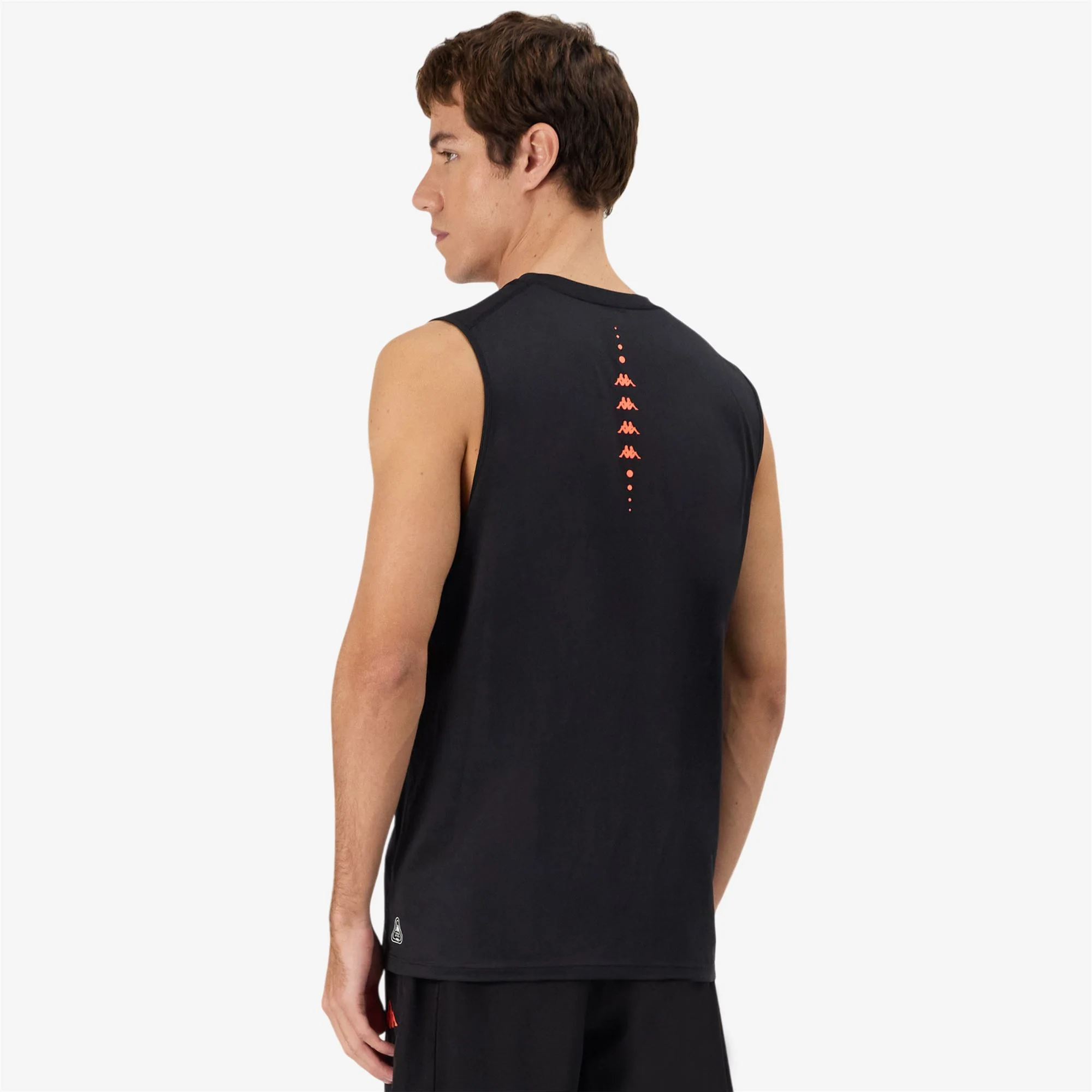 KOMBAT  FIOLO - Active Jerseys - Tank - Man - BLACK-NEON CORAL - Image 3