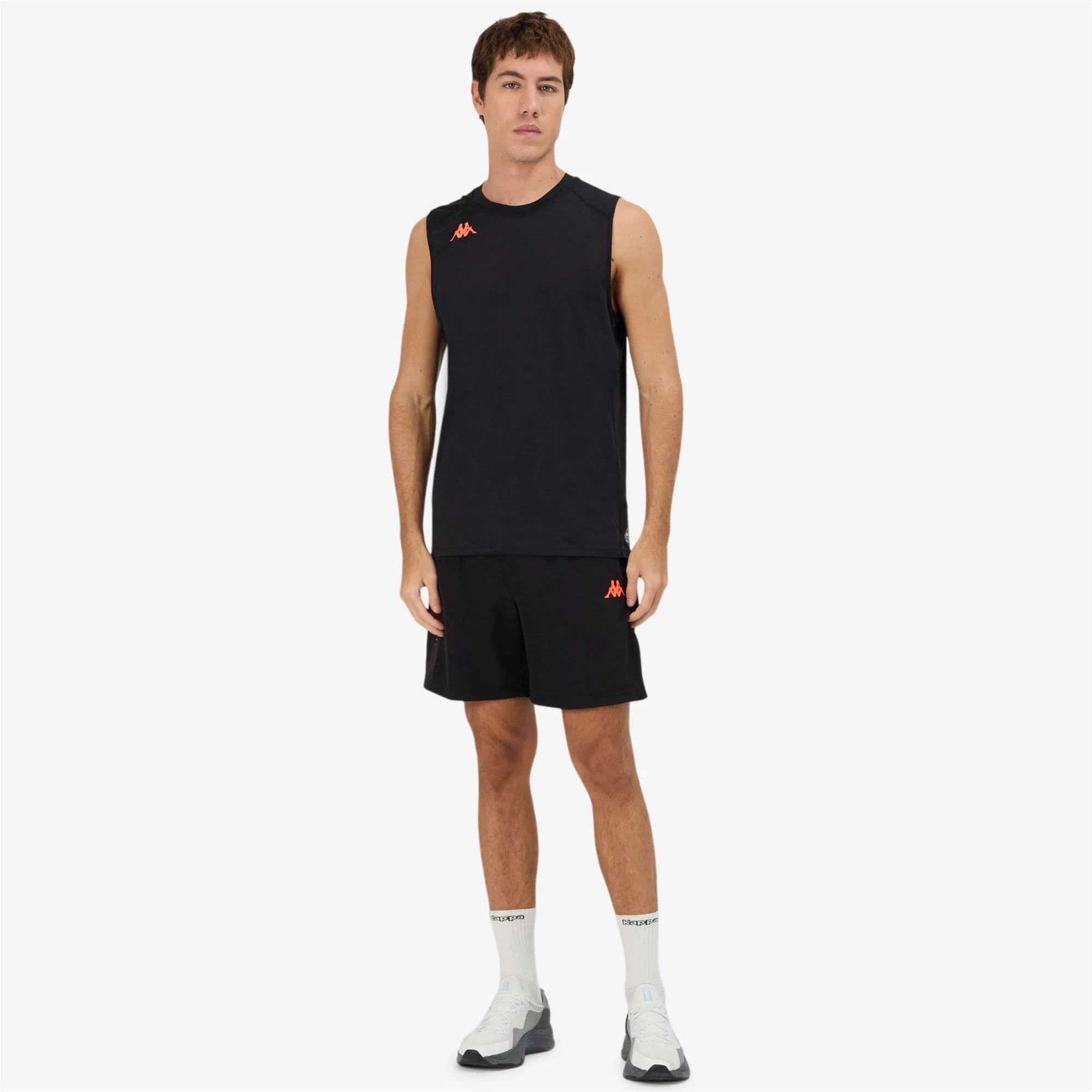 KOMBAT  FIOLO - Active Jerseys - Tank - Man - BLACK-NEON CORAL - Image 5