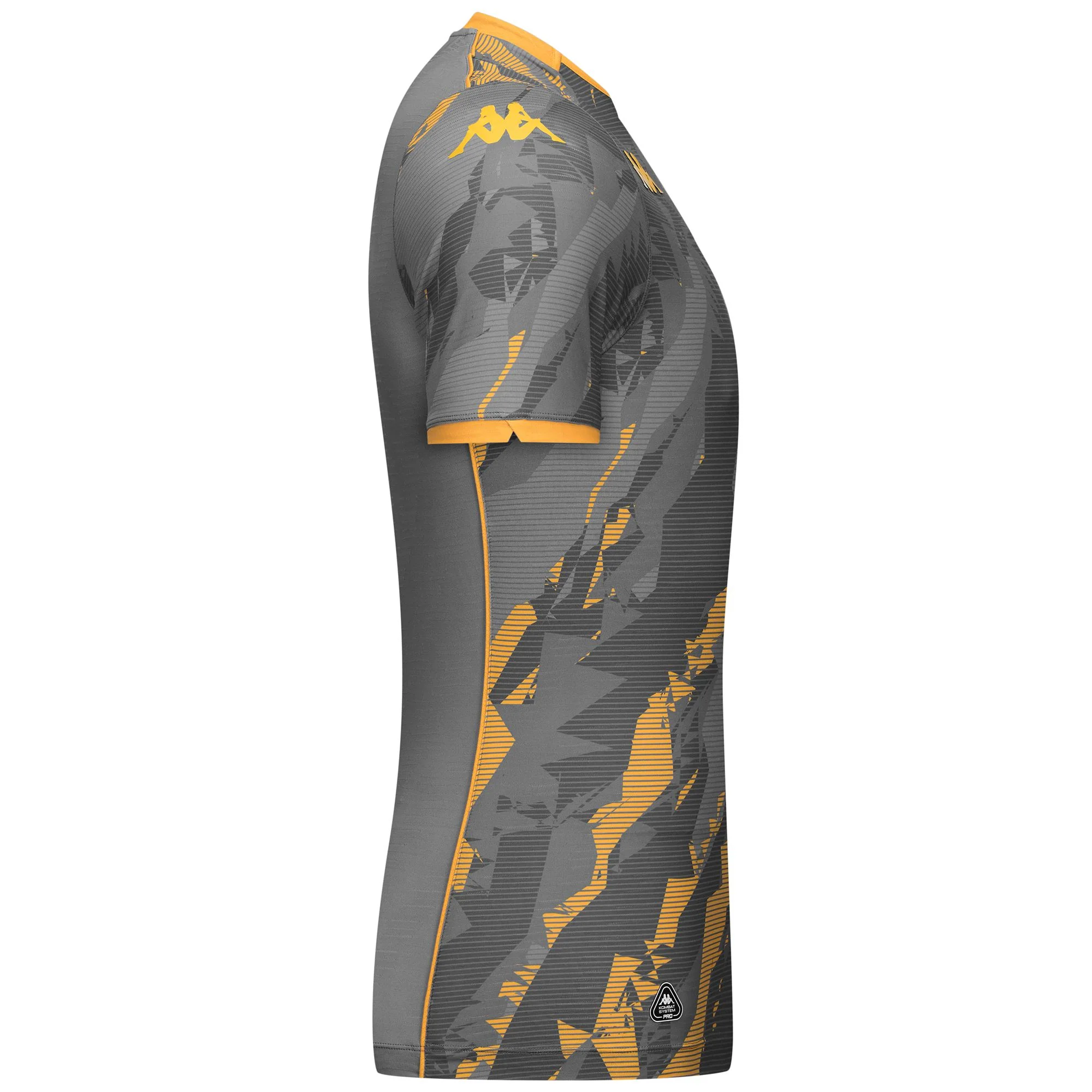 KOMBAT PRO 2026 AWAY AM - Active Jerseys - Shirt - Man - GREY CHARCOAL-YELLOW SAFFRON-SPONSOR - Image 4