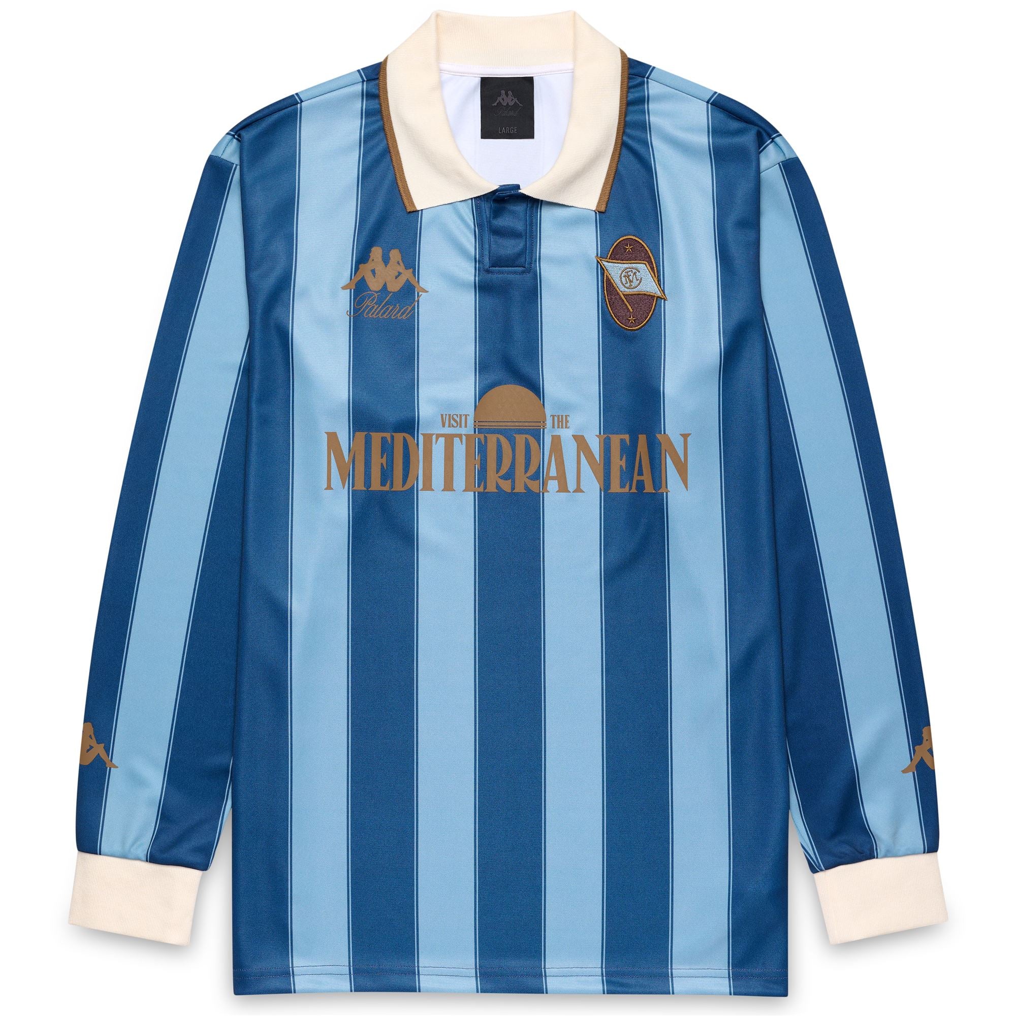 PHILIPPE PALARD - Active Jerseys - T-Shirt - Man - BLUE CAMEO-BLUE PAGEANT-WHITE VANILLA-BROWN DULL GOLD