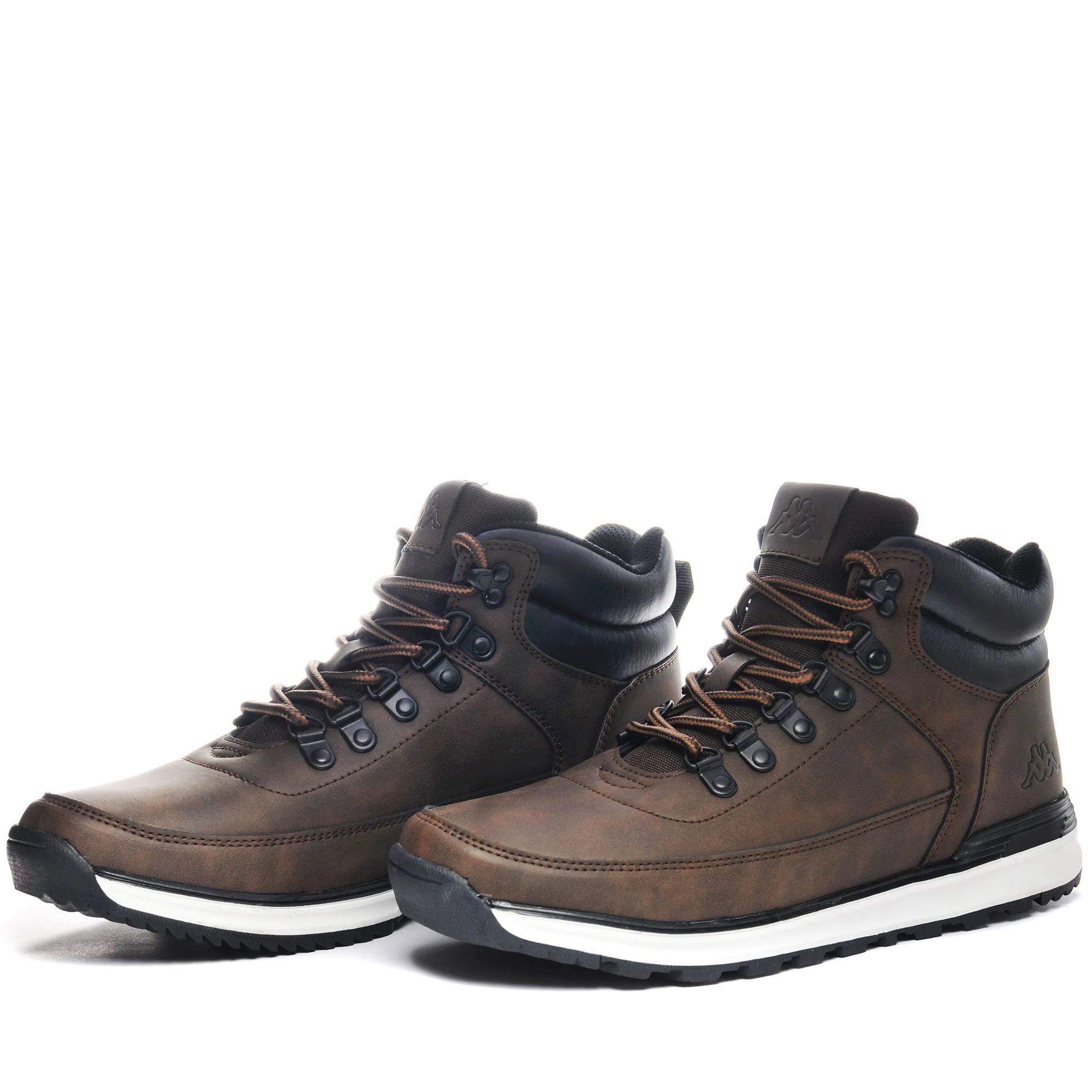LOGO MONSI MD - Ankle Boots - Laced - Man - BROWN DK-BLACK