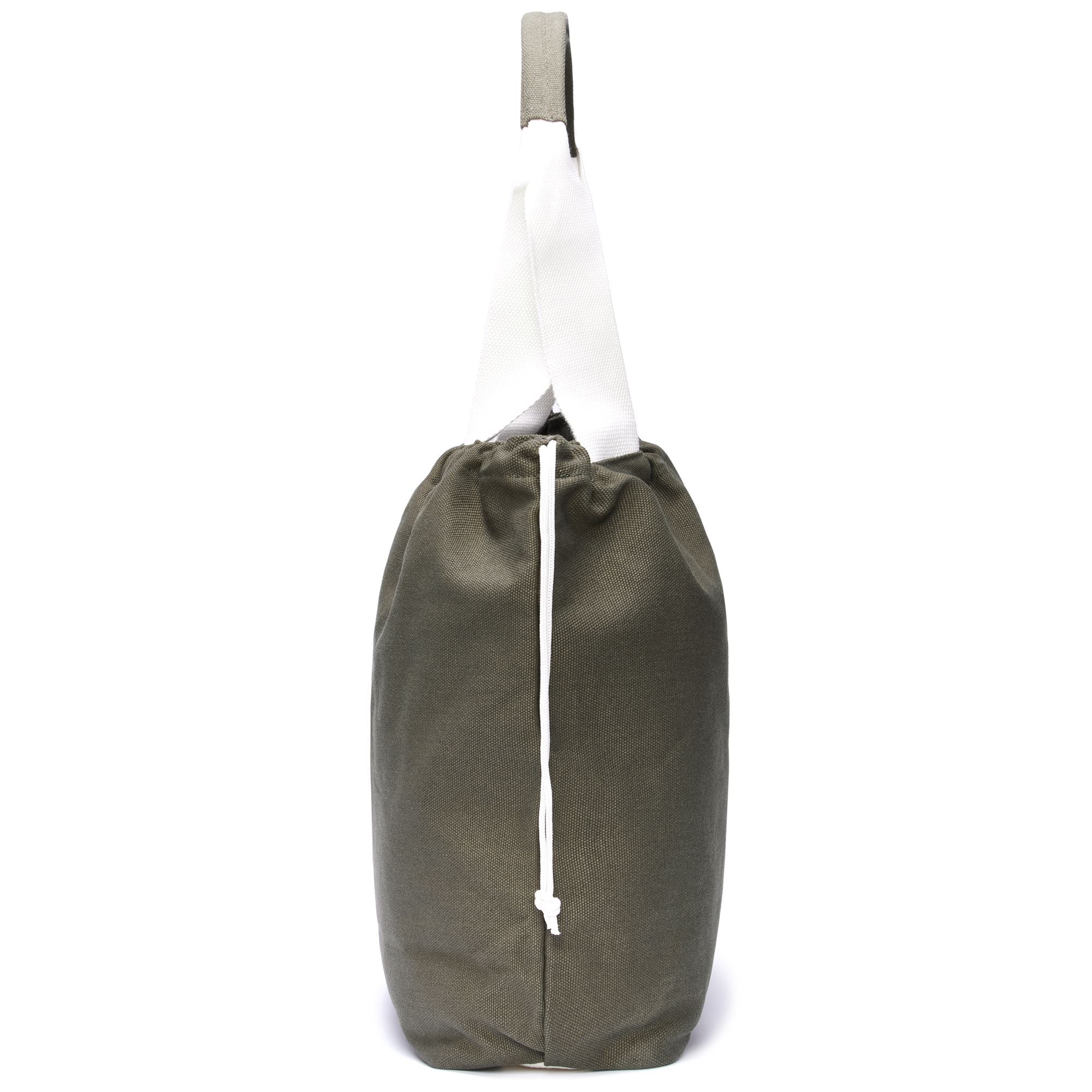 LISETTA CANVAS - Bags - TOTE BAG - Woman - GREEN MILITARY-WHITE NATURAL - Image 2