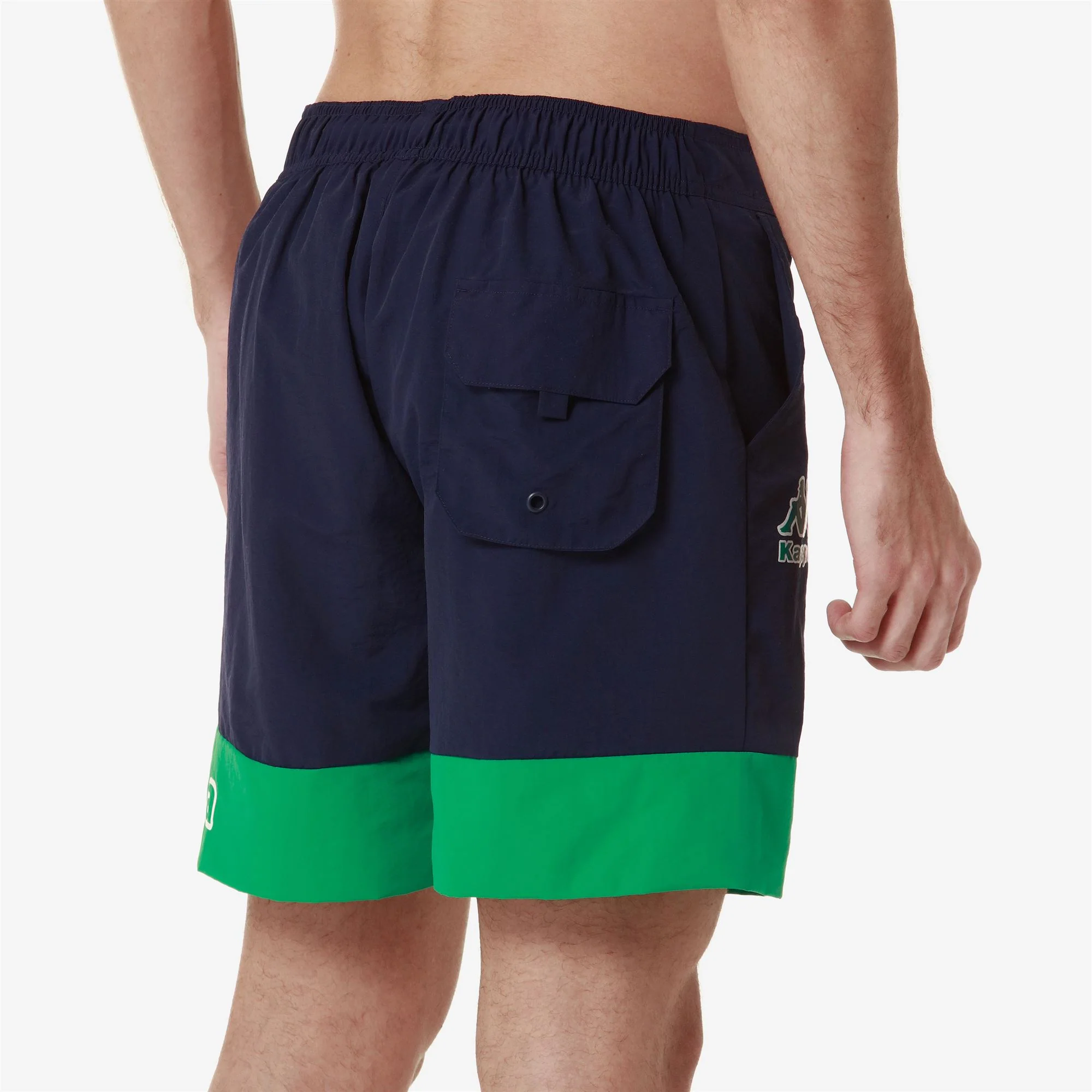 LOGO FUXOM - Bathing Suits - Swimming Trunks - Man - BLUE MEDIEVAL-GREEN BLARNEY - Image 4