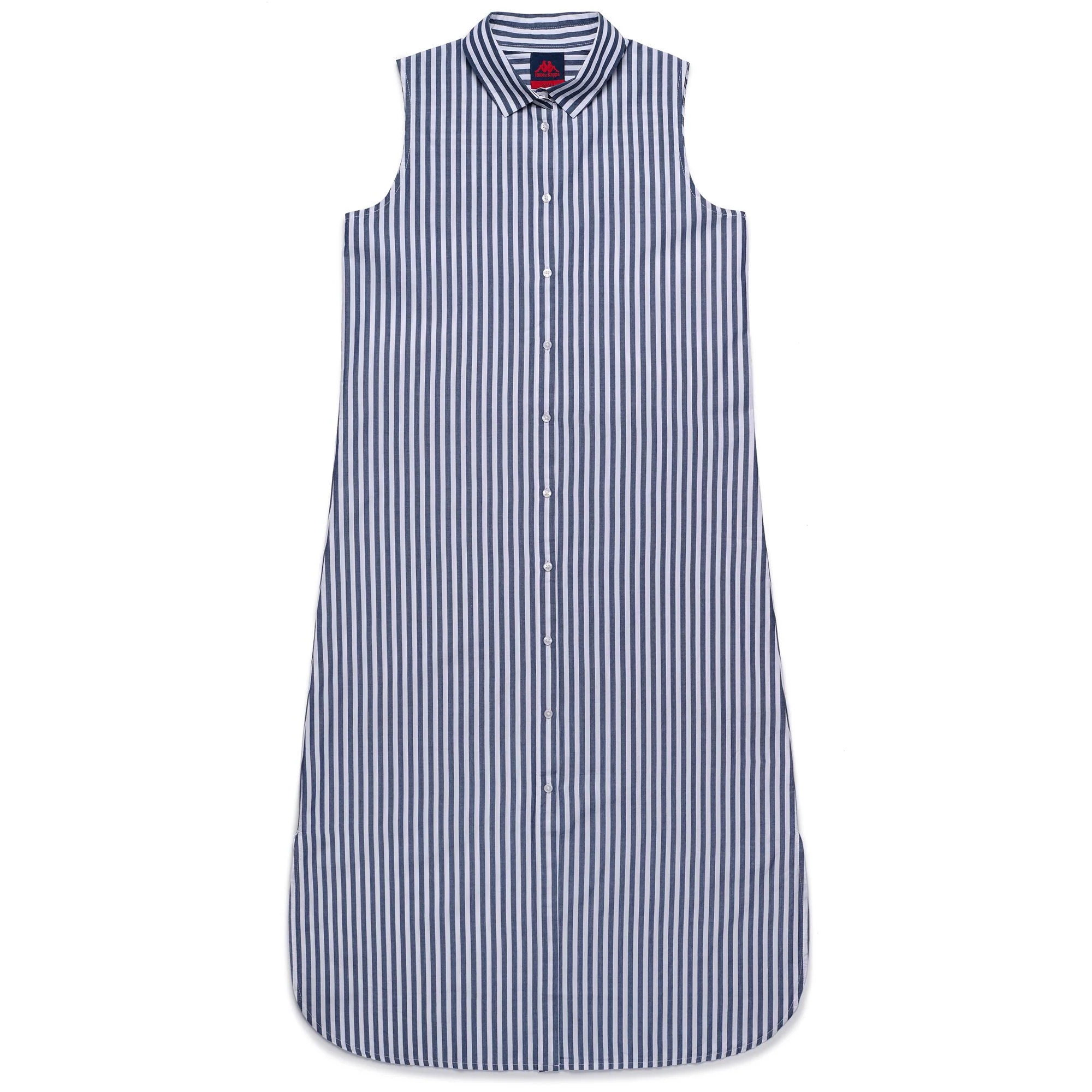 BEATRIZ - Dresses - Long - Woman - BLUE INDIGO-WHITE