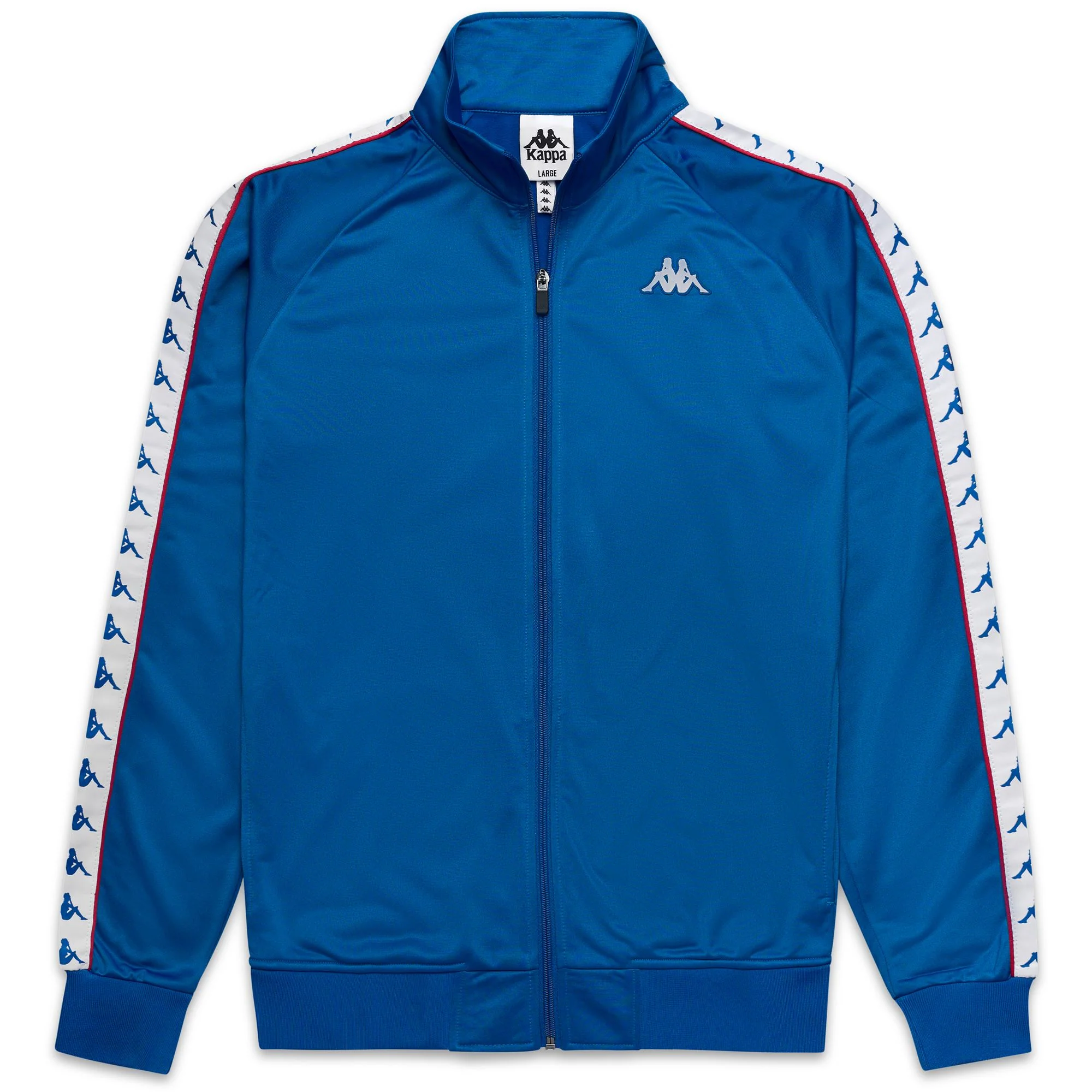 222 BANDA ANNISTON SLIM - Fleece - Jacket - Man - BLUE FRANCE-RED MD CORAL-WHITE