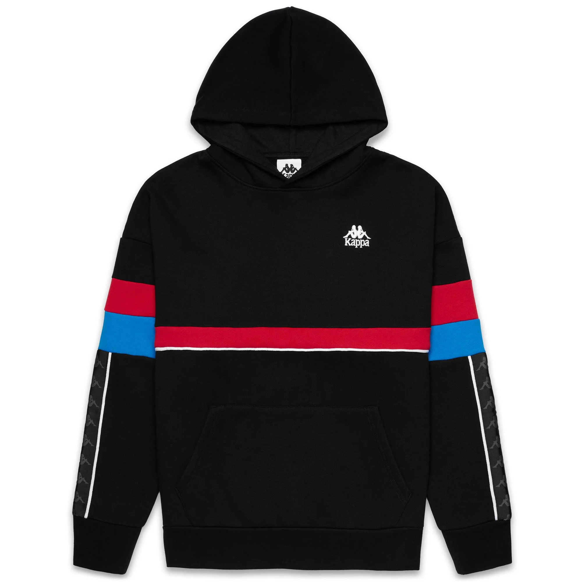 ORAZIO - Fleece - Hoodie - Man - Black-Red Racing-Blue Sea - Image 2