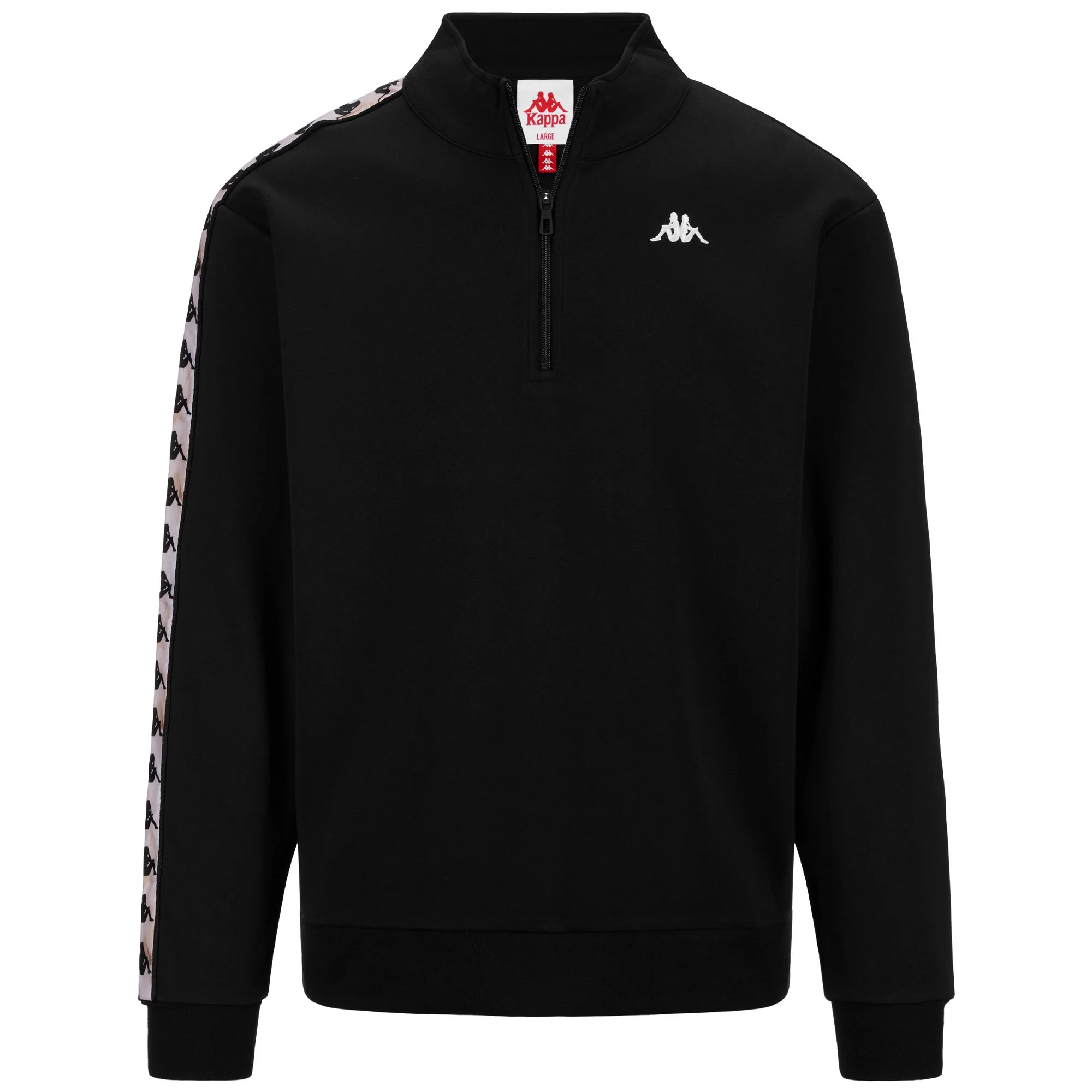 222 BANDA PULLIOGT - Fleece - Jumper - Man - BLACK-WHITE MILK-GREY WARM