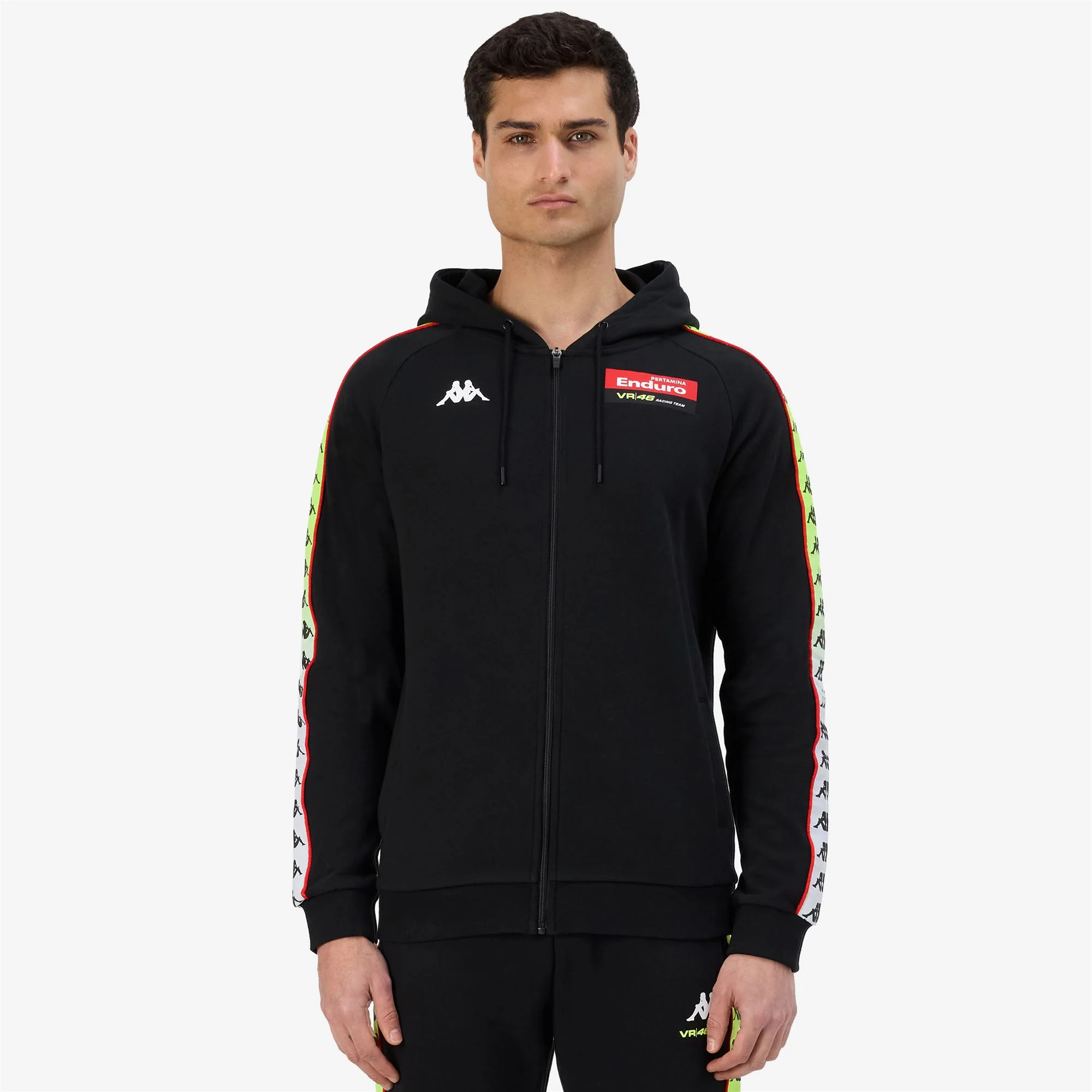 222 BANDA TAJA VR46 TRAVEL - Fleece - Hoodie Full Zip - Man - BLACK