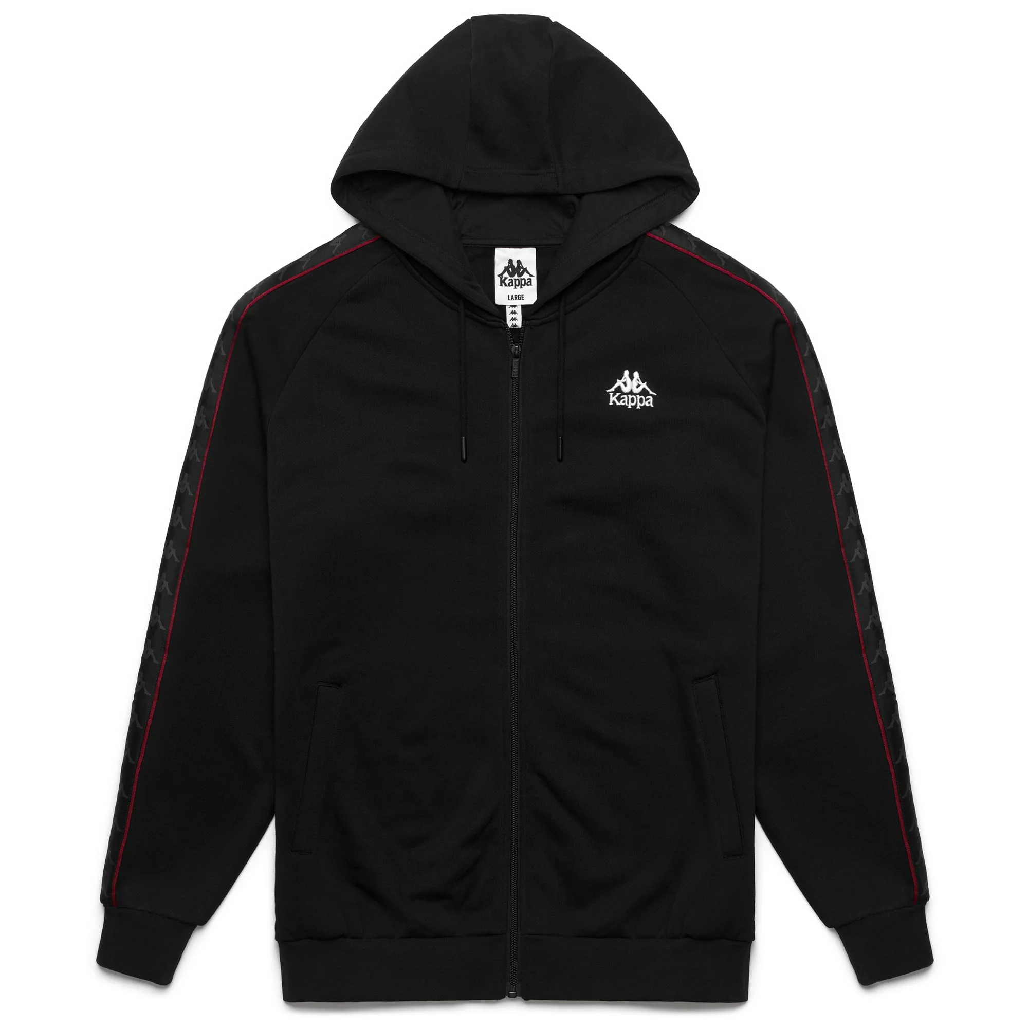 222 BANDA ZAMIN 4 - Fleece - Jacket - Man - BLACK-RED RACING-WHITE