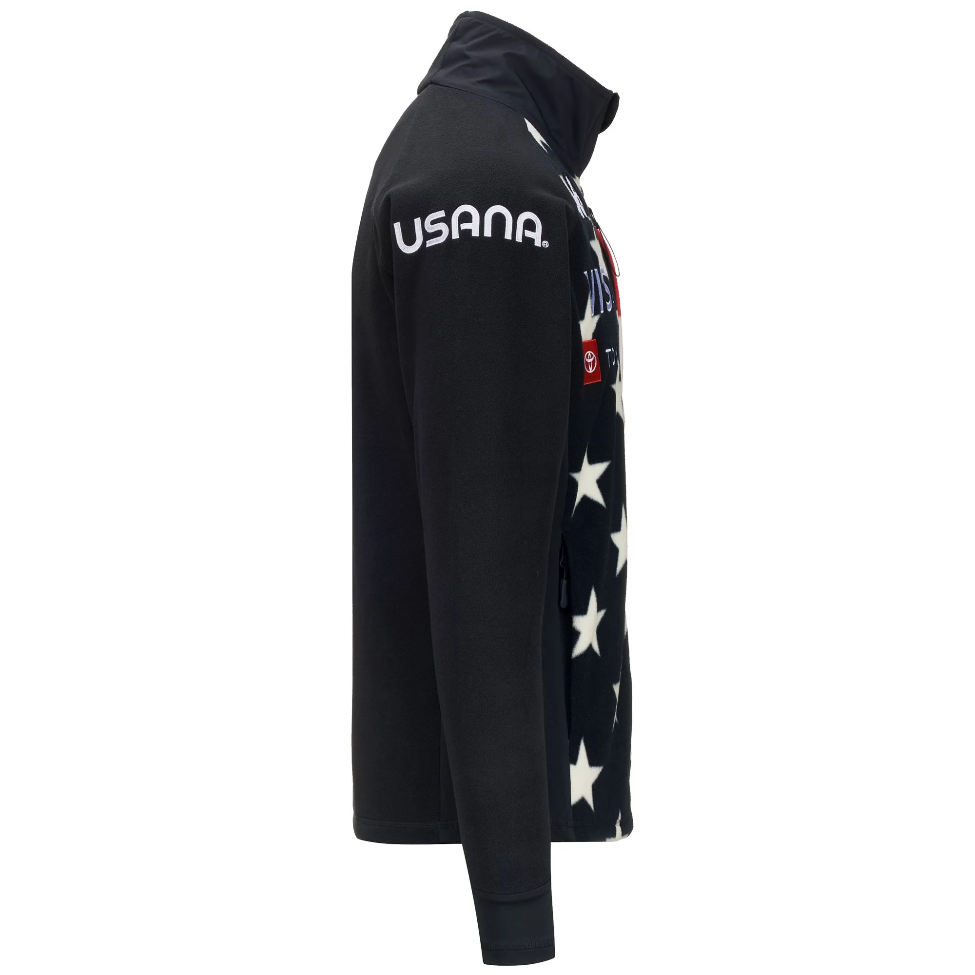 6CENTO 687G US - Fleece - Jacket - Man - BLUE DK NAVY-WHITE MILK-RED-BLUE DK - Image 3