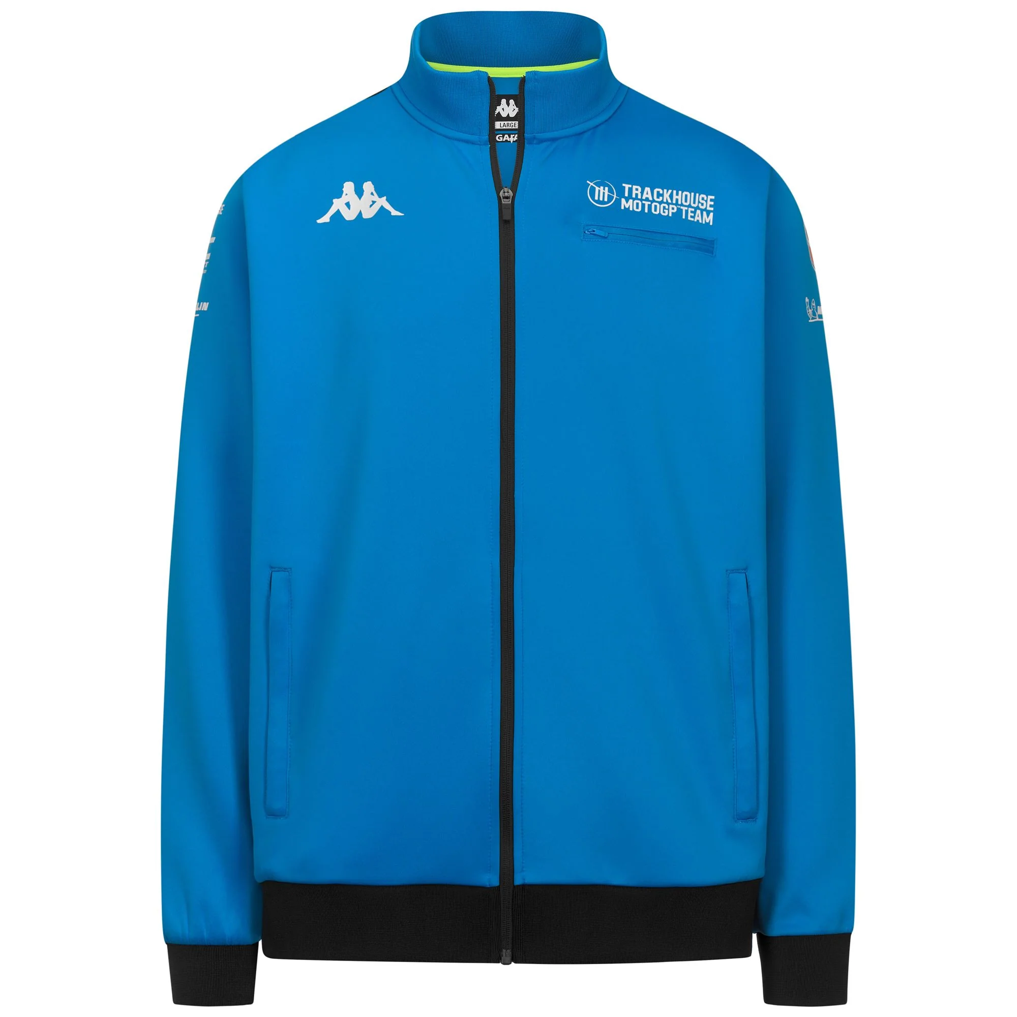 APRISAX TRAKCHOUSE - Fleece - Jacket - Man - BLUE DIVA-GREY ANTRACHITE-NEON YELLOW