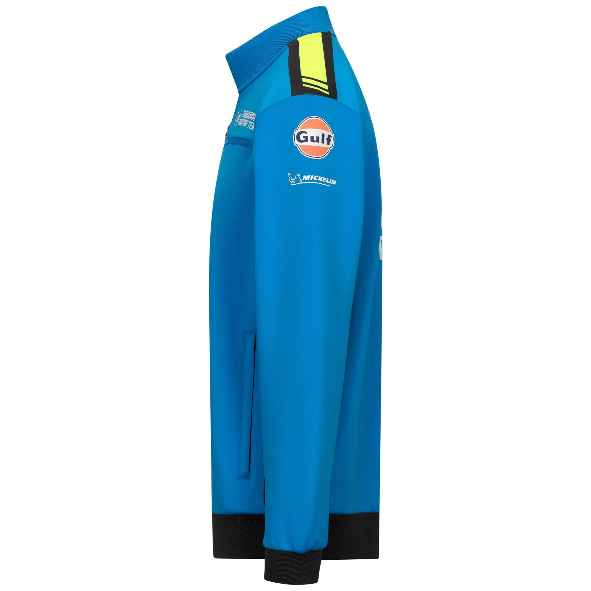 APRISAX TRAKCHOUSE - Fleece - Jacket - Man - BLUE DIVA-GREY ANTRACHITE-NEON YELLOW - Image 4