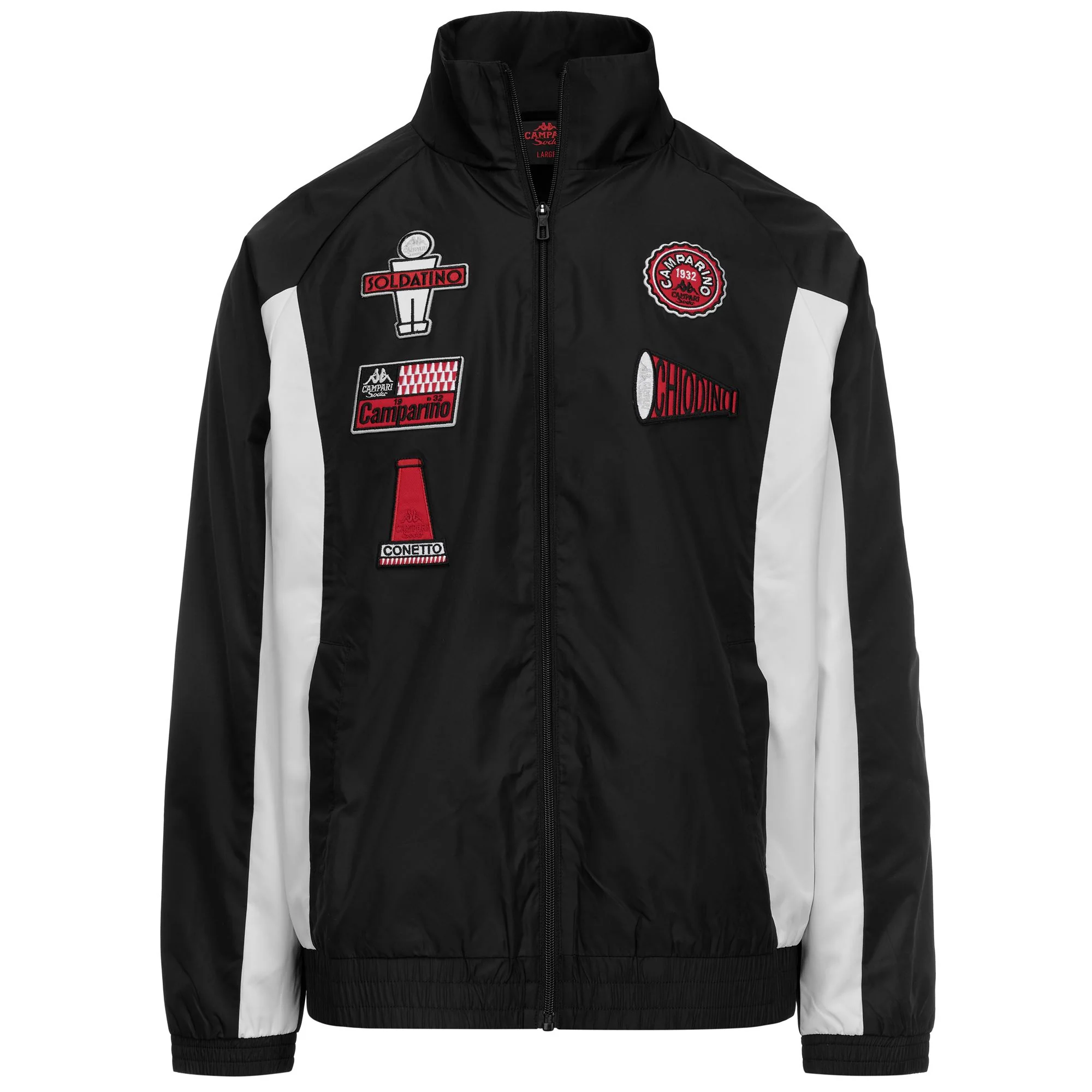 AUTHENTIC CHIODINO CAMPARI SODA - Fleece - Jacket - Man - BLACK-WHITE