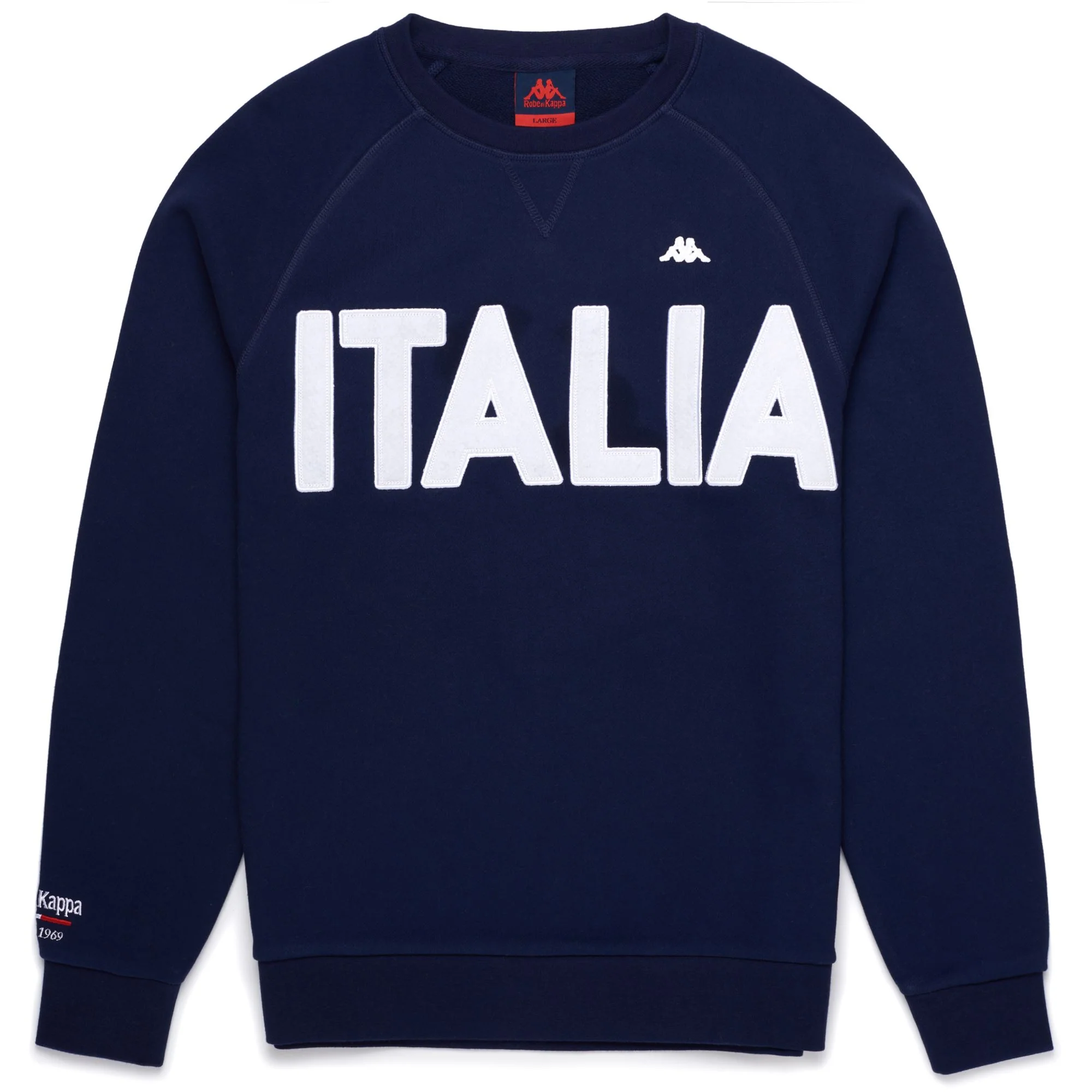 EROI  ROUND ITALIA - Fleece - Jumper - Man - BLUE MARINE