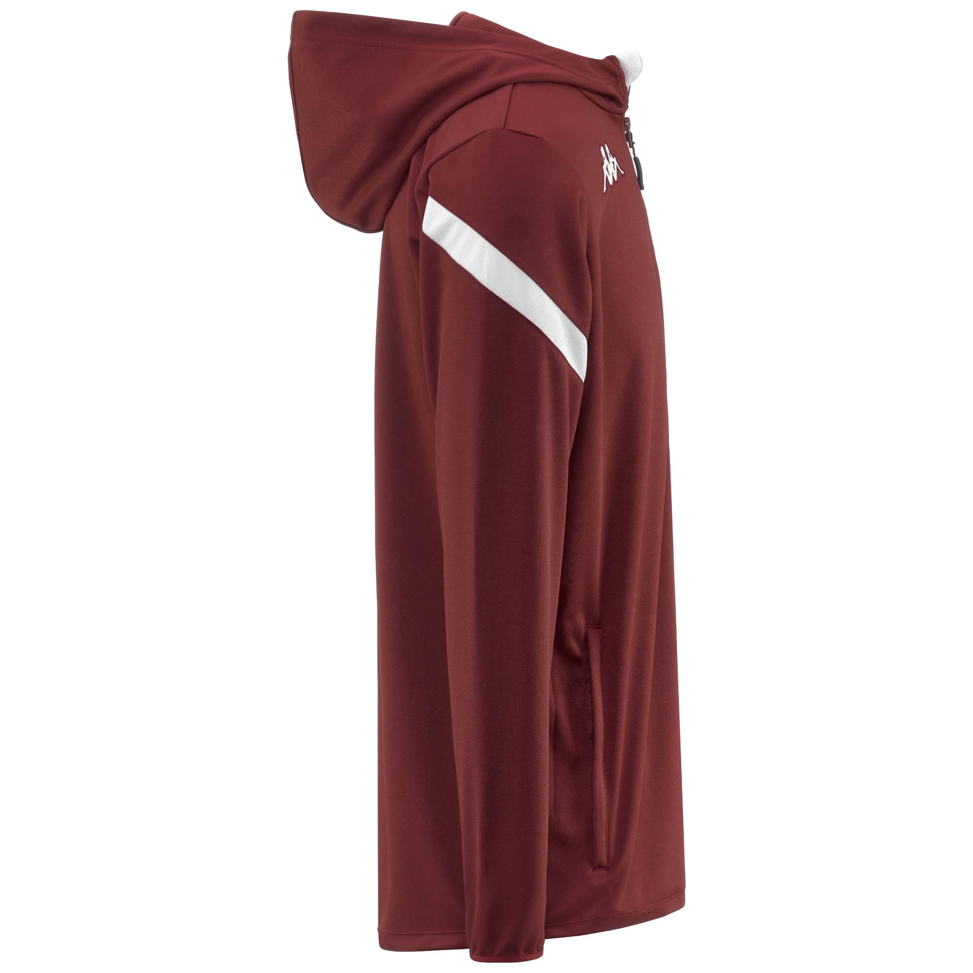 KAPPA4FOOTBALL DOLVE - Fleece - Hoodie Full Zip - Man - RED GRANATA-WHITE - Image 2