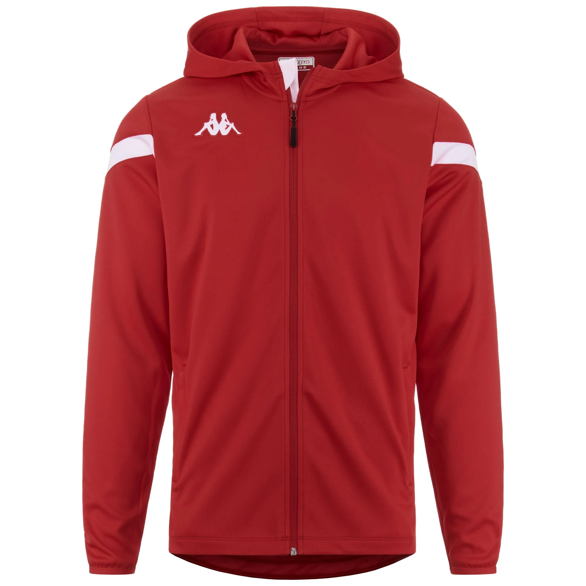 KAPPA4FOOTBALL DOLVE - Fleece - Hoodie Full Zip - Man - RED-WHITE