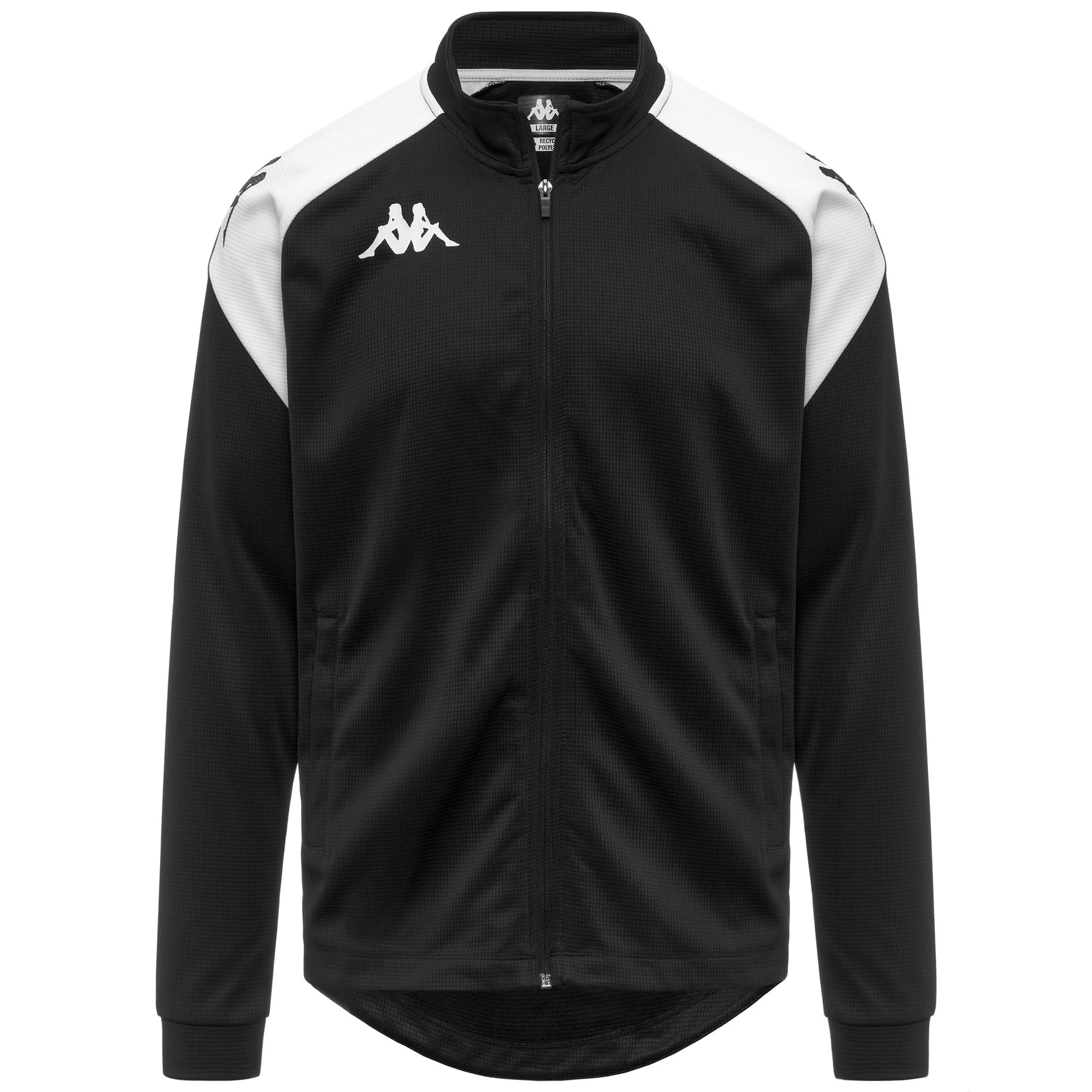 KAPPA4FOOTBALL LENNO - Fleece - Jacket - Man - BLACK-WHITE