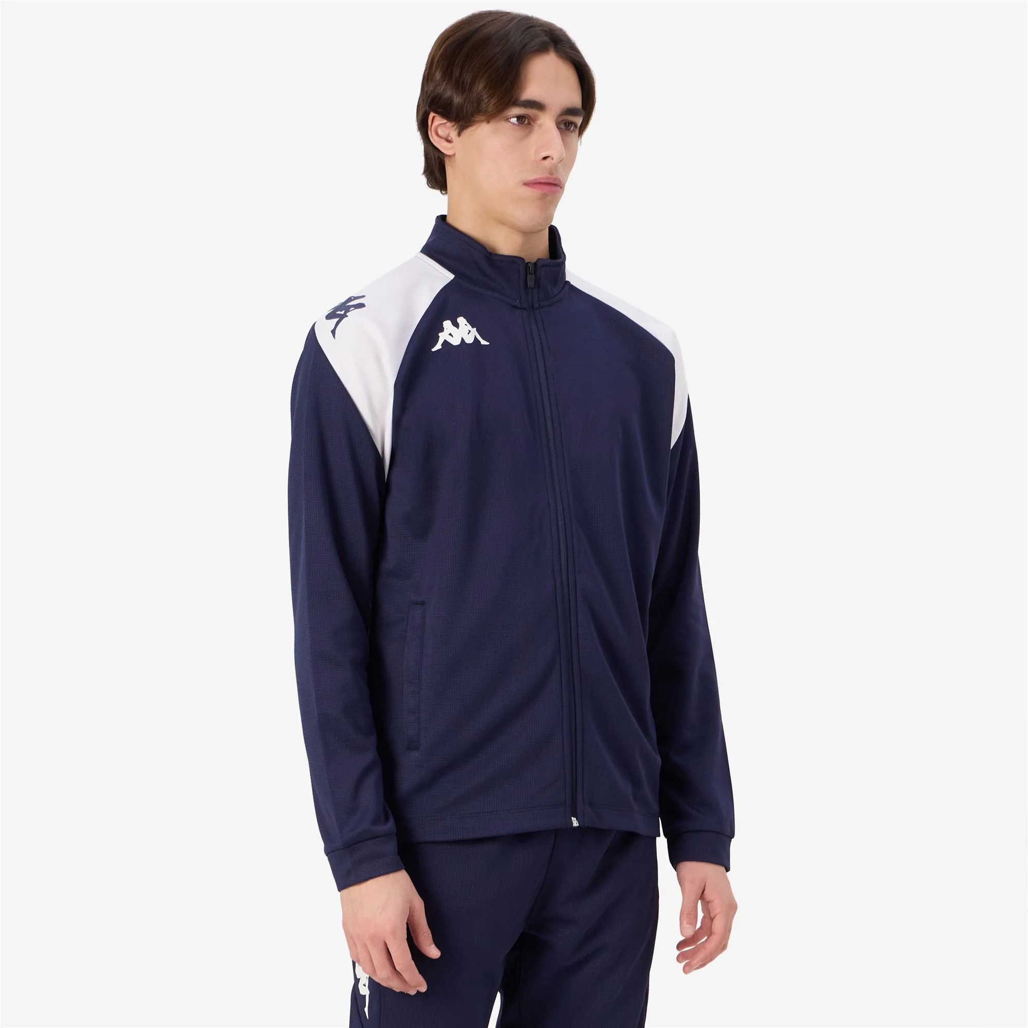 KAPPA4FOOTBALL LENNO - Fleece - Jacket - Man - BLUE MARINE-WHITE - Image 6