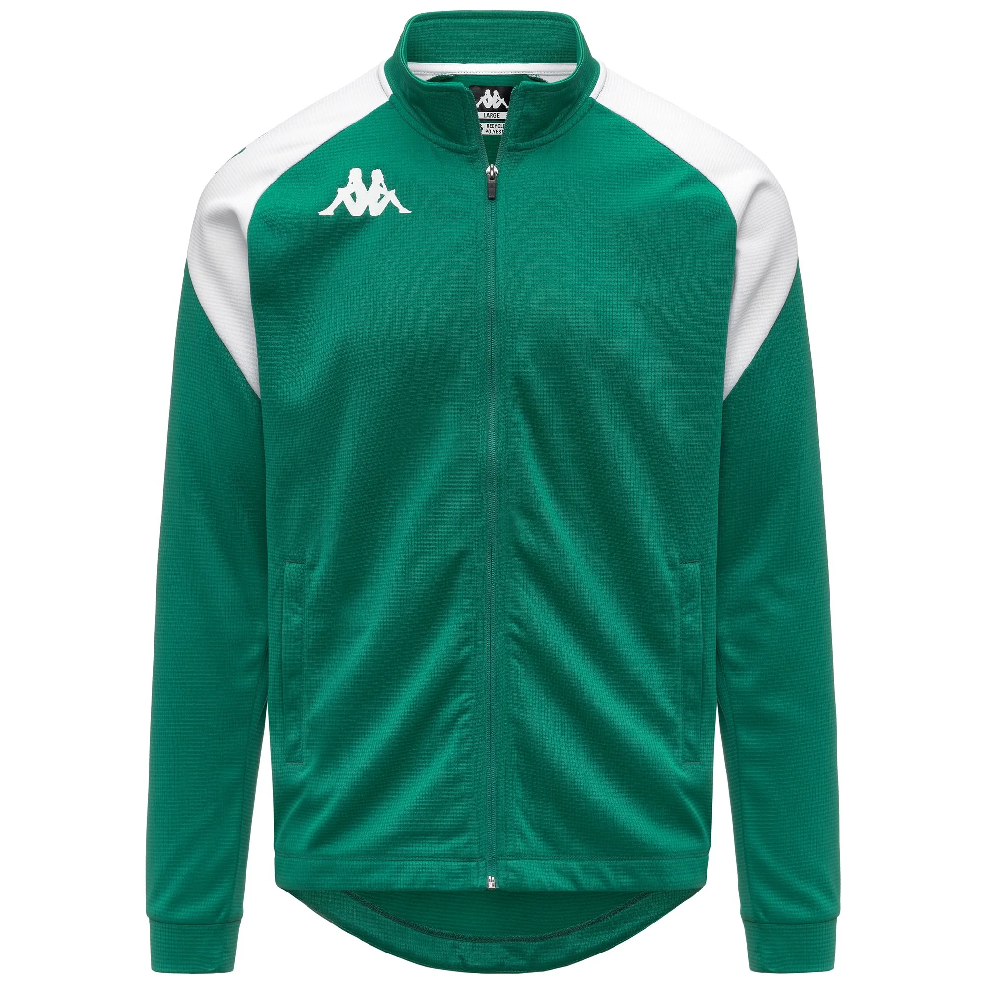 KAPPA4FOOTBALL LENNO - Fleece - Jacket - Man - GREEN-WHITE