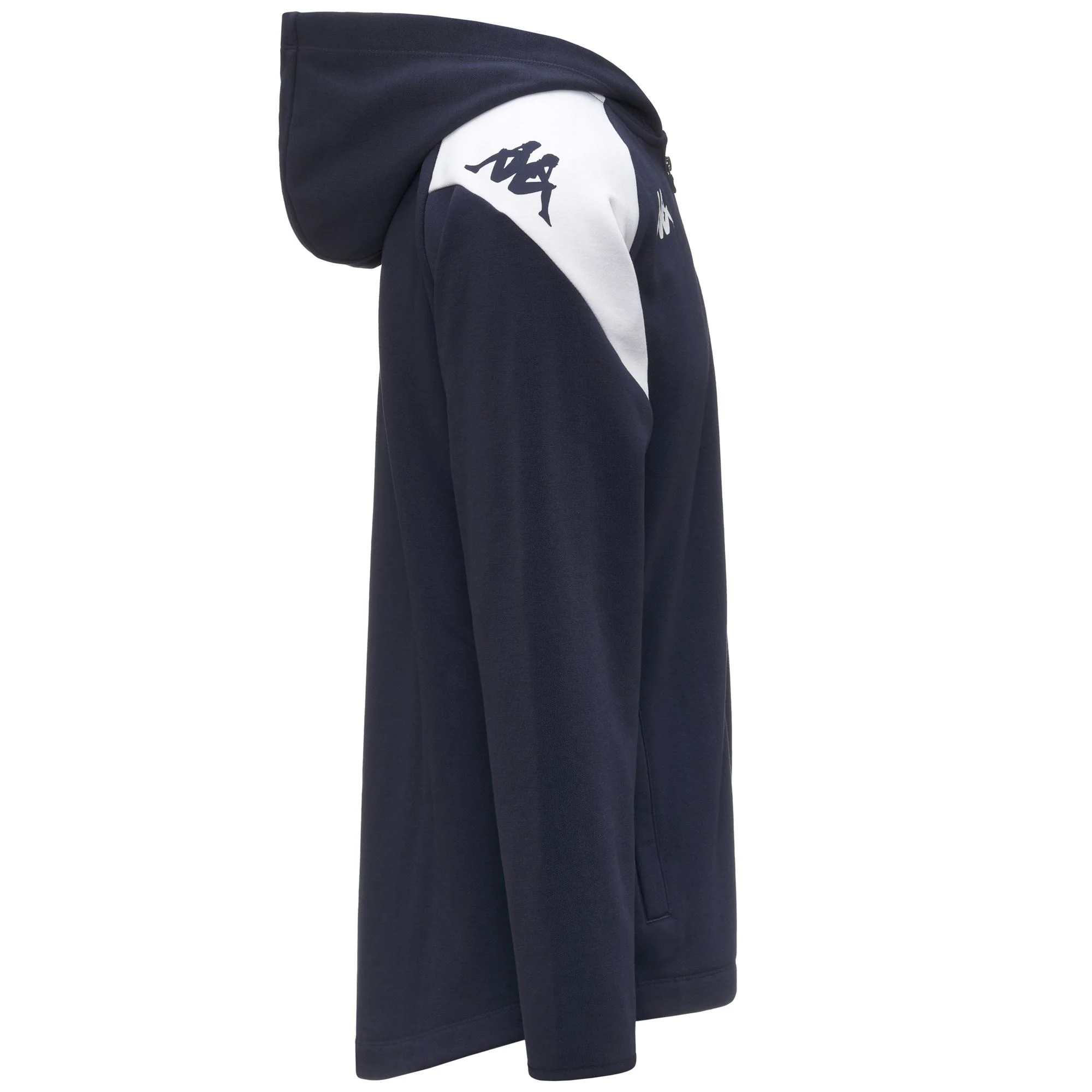 KAPPA4FOOTBALL LIANTOZI - Fleece - Hoodie Full Zip - Man - BLUE MARINE-WHITE - Image 2