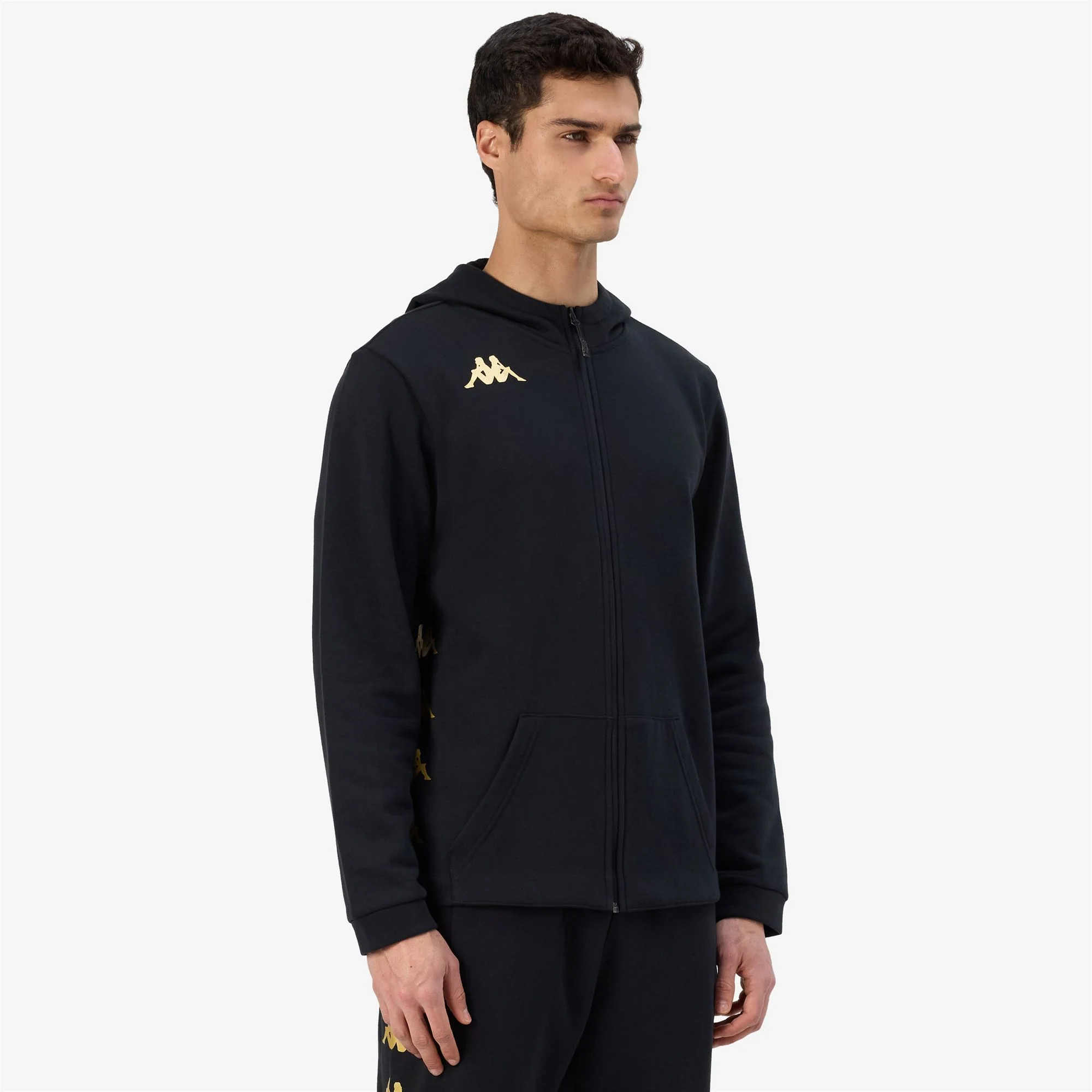 KAPPA4FOOTBALL GIORDIZI - Fleece - Hoodie Full Zip - Man - BLACK - Image 6