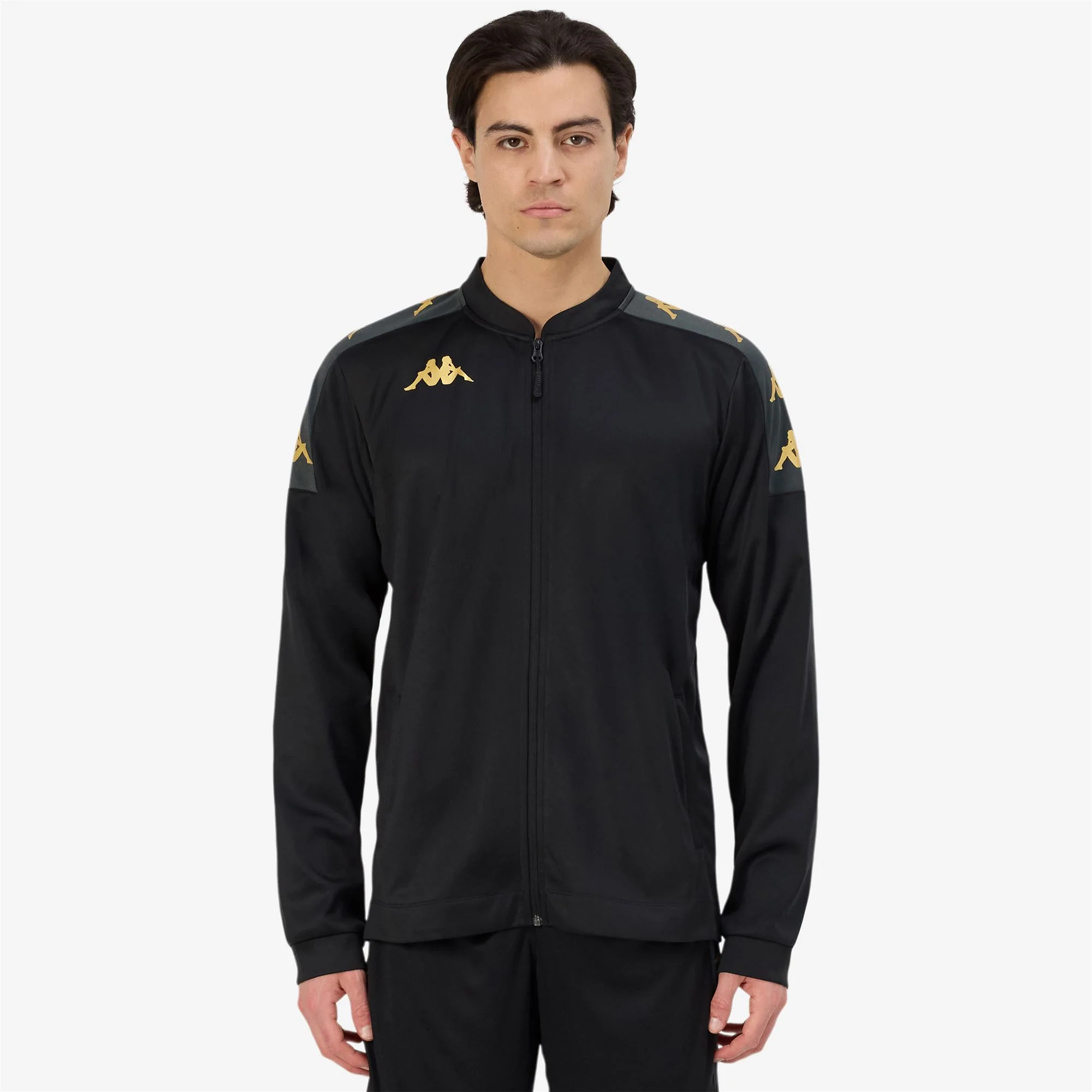KAPPA4FOOTBALL GIULLIO - Fleece - Jacket - Man - BLACK-GREY DK - Image 5