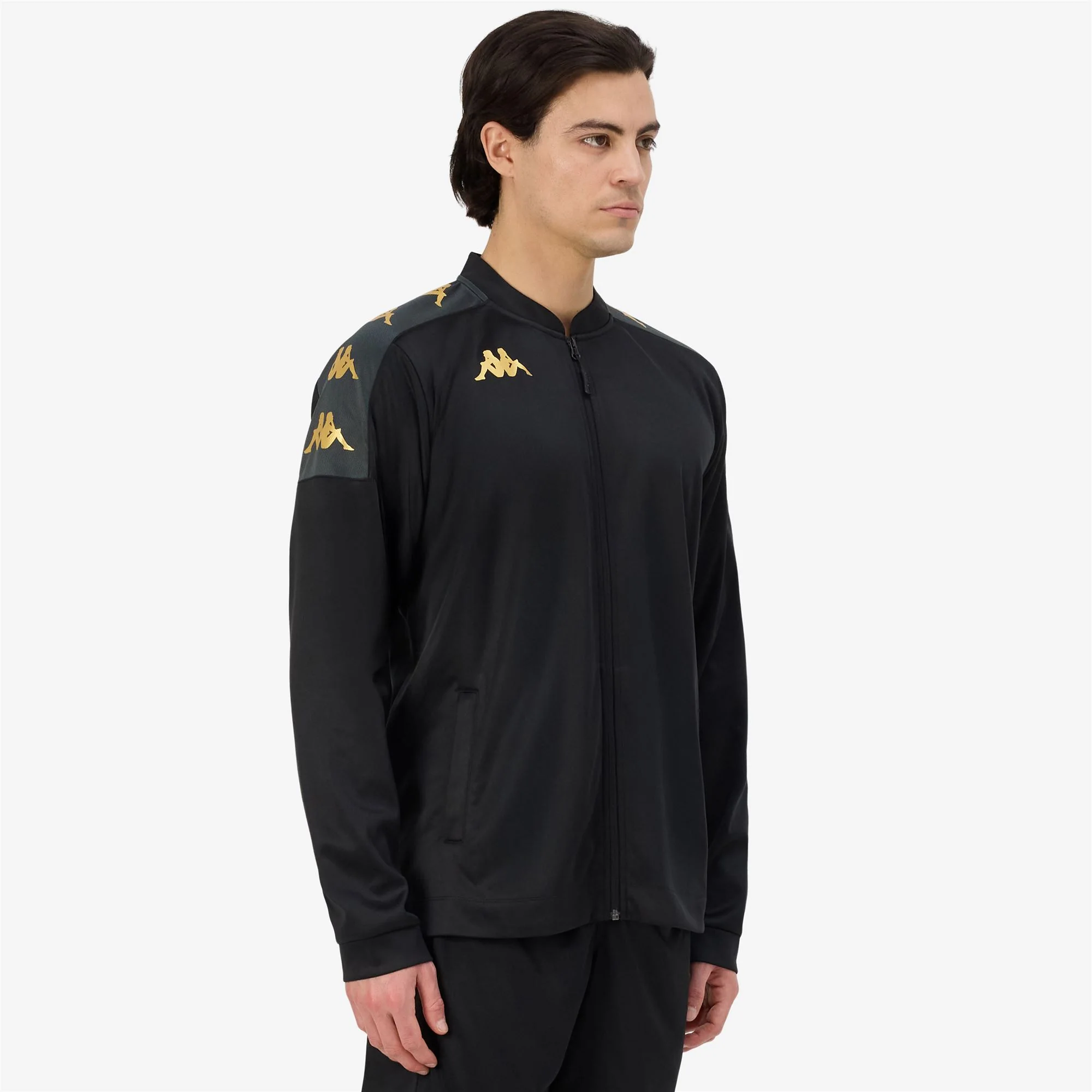 KAPPA4FOOTBALL GIULLIO - Fleece - Jacket - Man - BLACK-GREY DK - Image 6