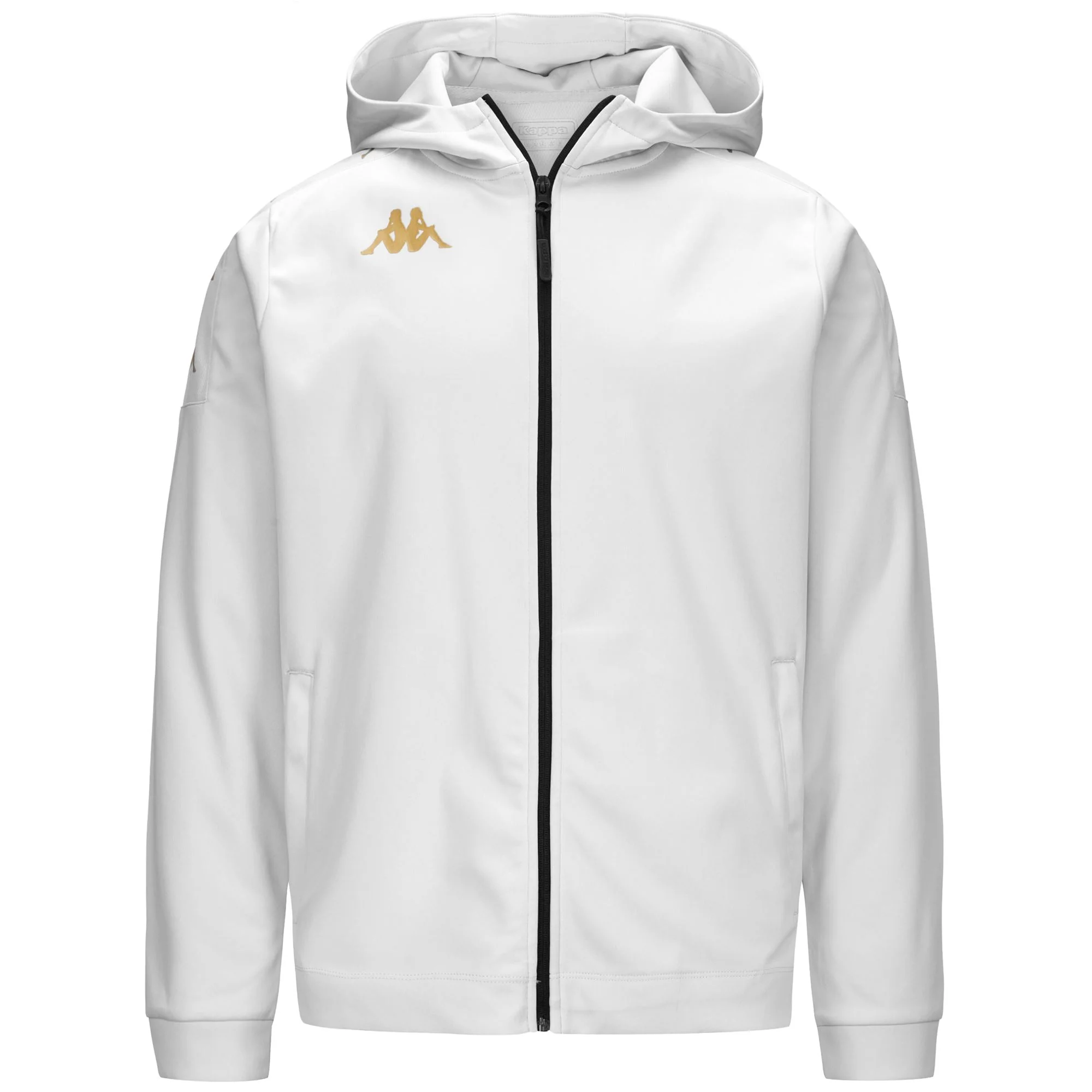 KAPPA4FOOTBALL GREVOLO - Fleece - Hoodie Full Zip - Man - WHITE