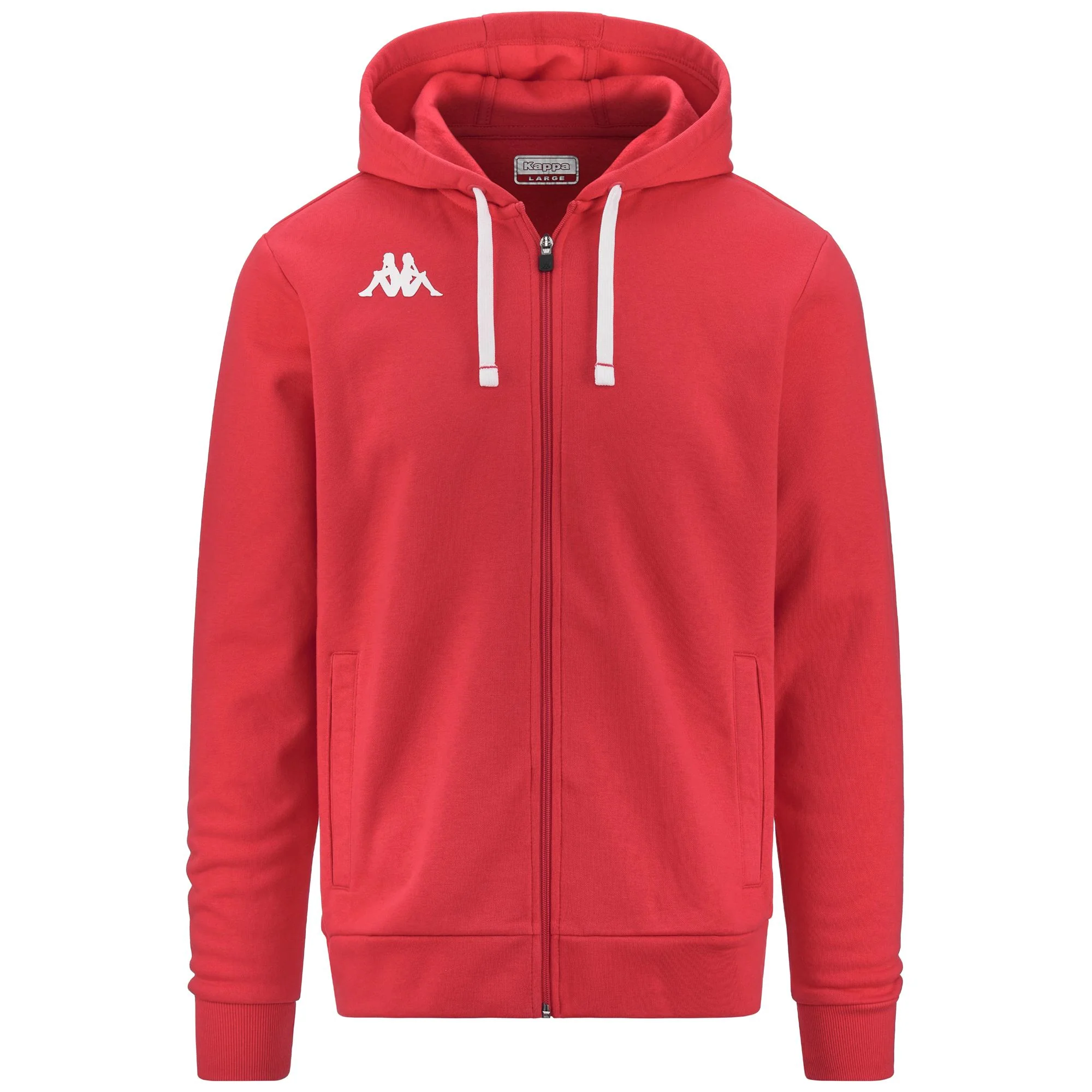 KAPPA4TRAINING BANTO - Fleece - Hoodie Full Zip - Man - RED CHINESE