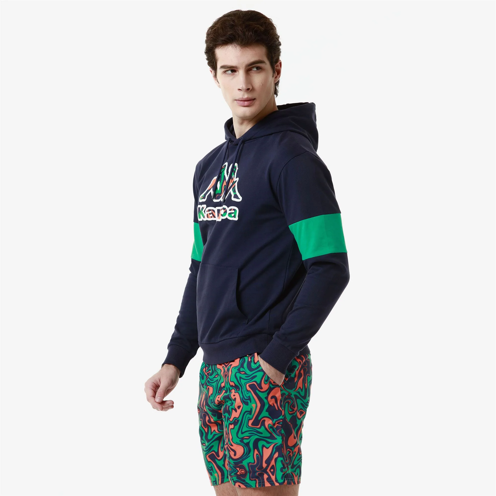 LOGO FROFIO - Fleece - Jumper - Man - BLUE MEDIEVAL-GREEN BLARNEY - Image 6