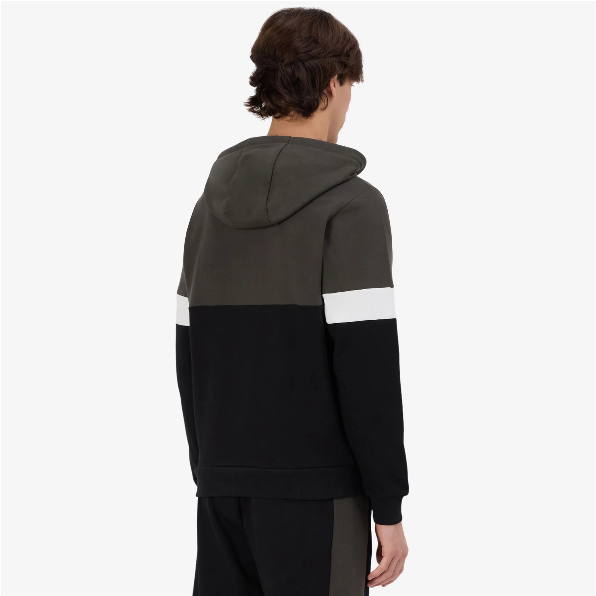 LOGO GRELO - Fleece - Jacket - Man - BLACK-BLACK BROWNISH PINO-WHITE - Image 7