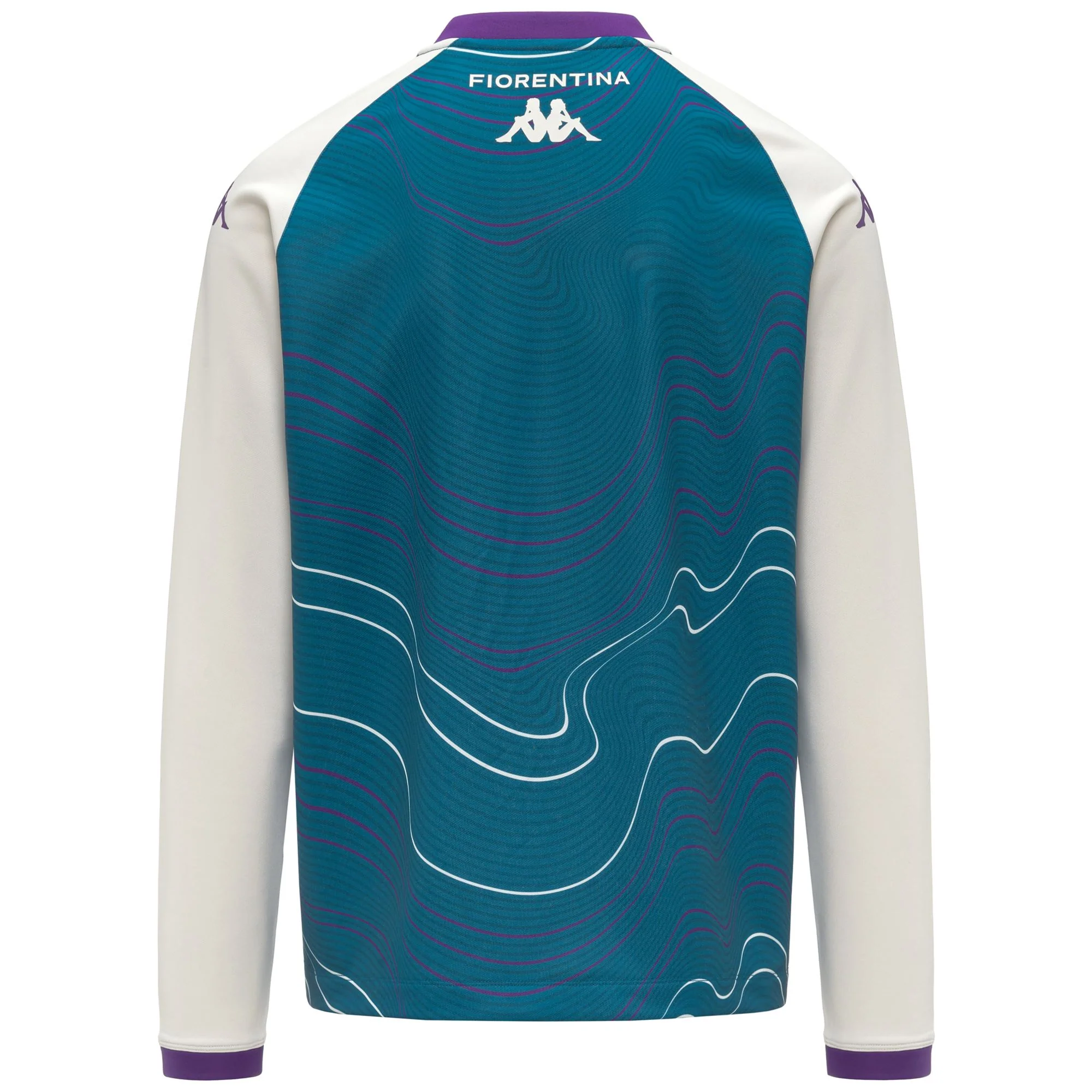 MUZIRAPRE PRO FIORENTINA - Fleece - Jumper - Man - TURQUOISE CRYSTAL-WHITE WHISPER-VIOLET INDIGO - Image 3