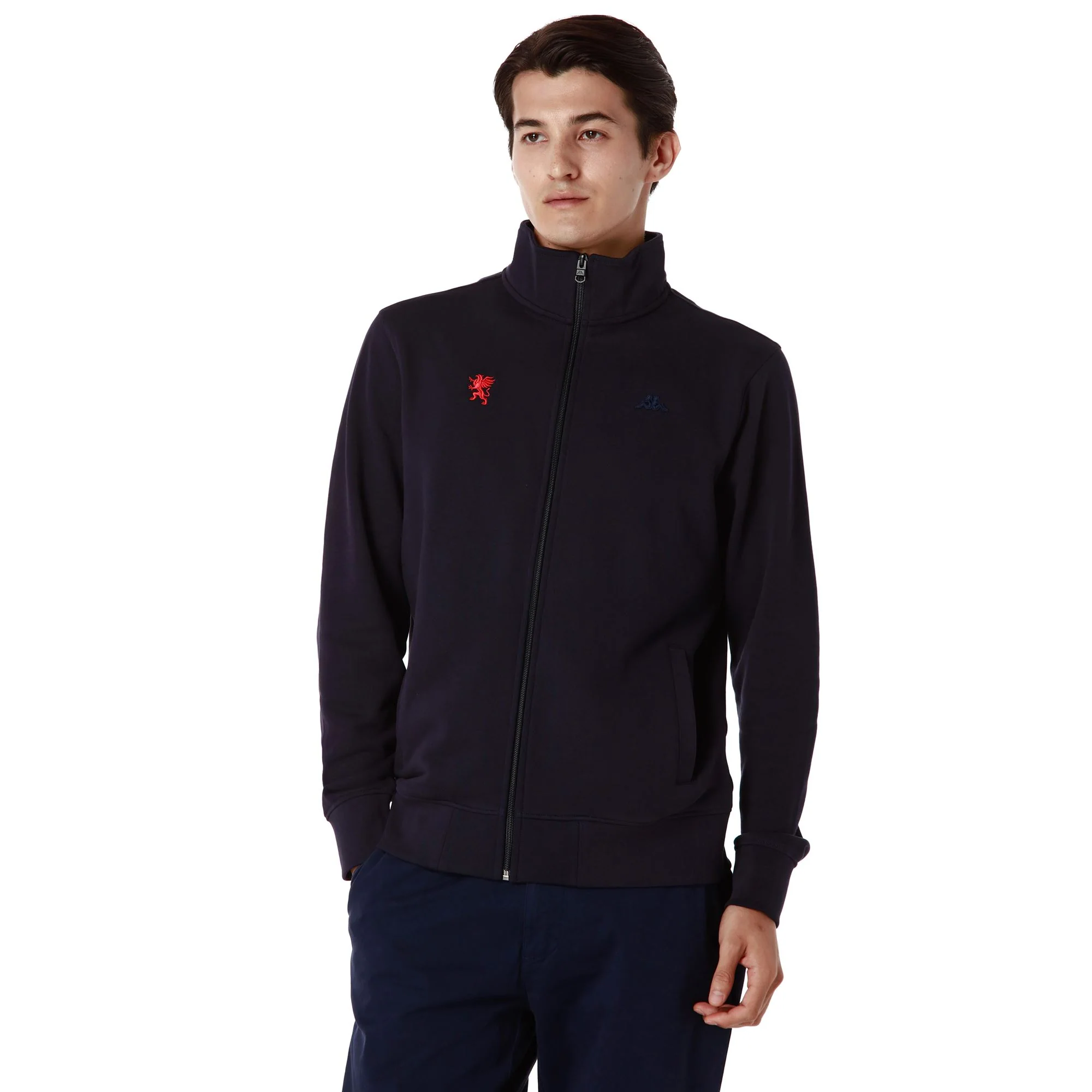 ROD GENOA - Fleece - Jacket - Man - BLUE MARINE-RED BLAZE - Image 3