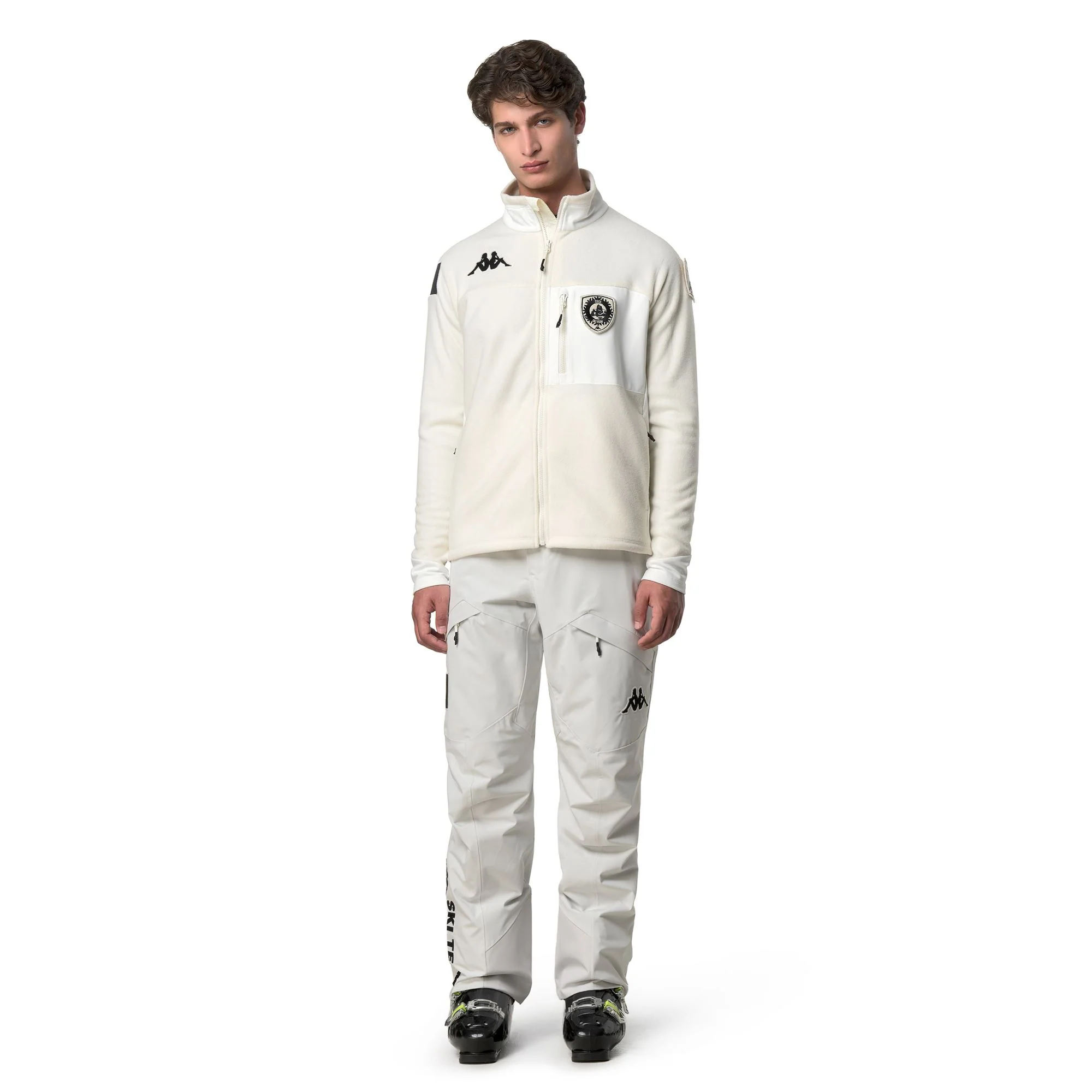 672 PREMIUM - Fleece - Jacket - Unisex - White Coconut-Black - Image 6