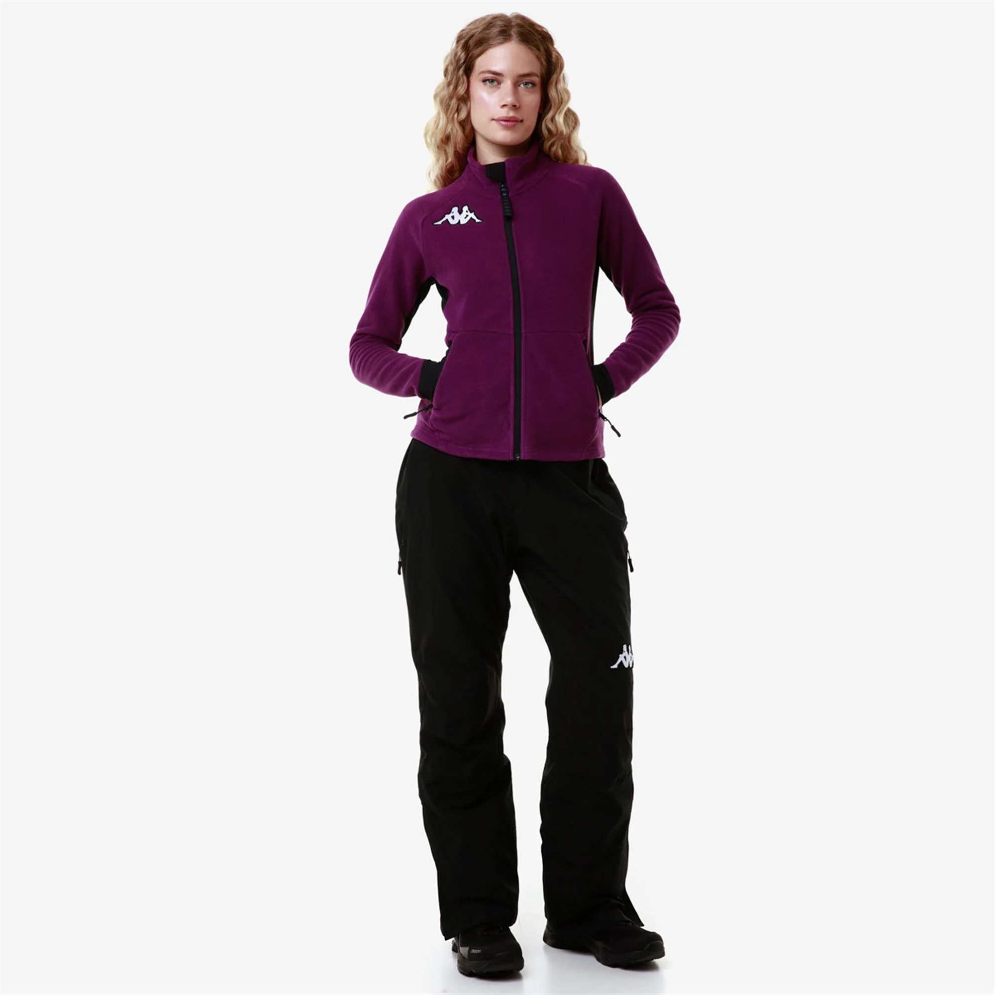 6CENTO 687FZ - Fleece - Jacket - Unisex - VIOLET PURPLE SUNSET-BLACK