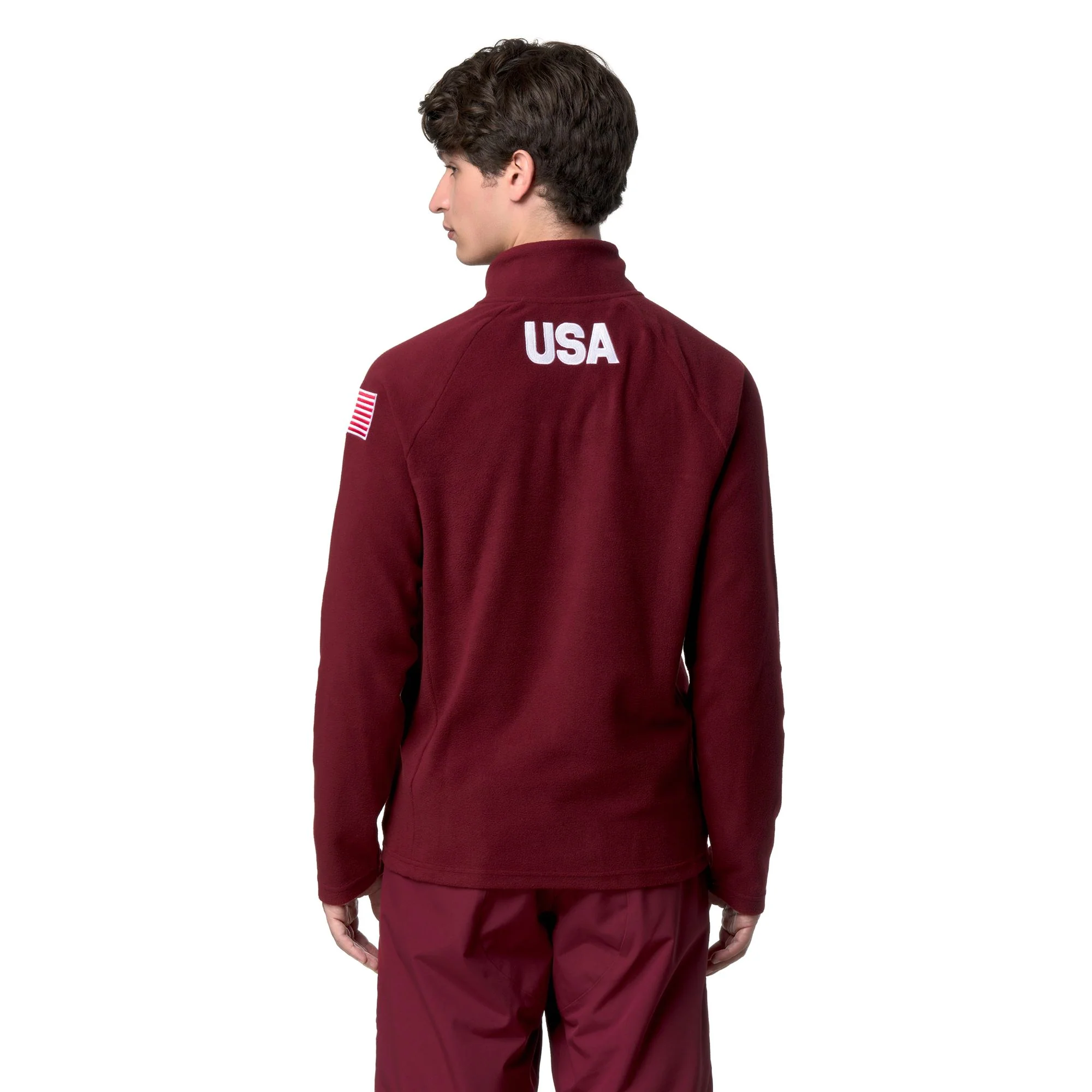818 US - Fleece - Jumper - Unisex - Red Pomegranate - Image 6