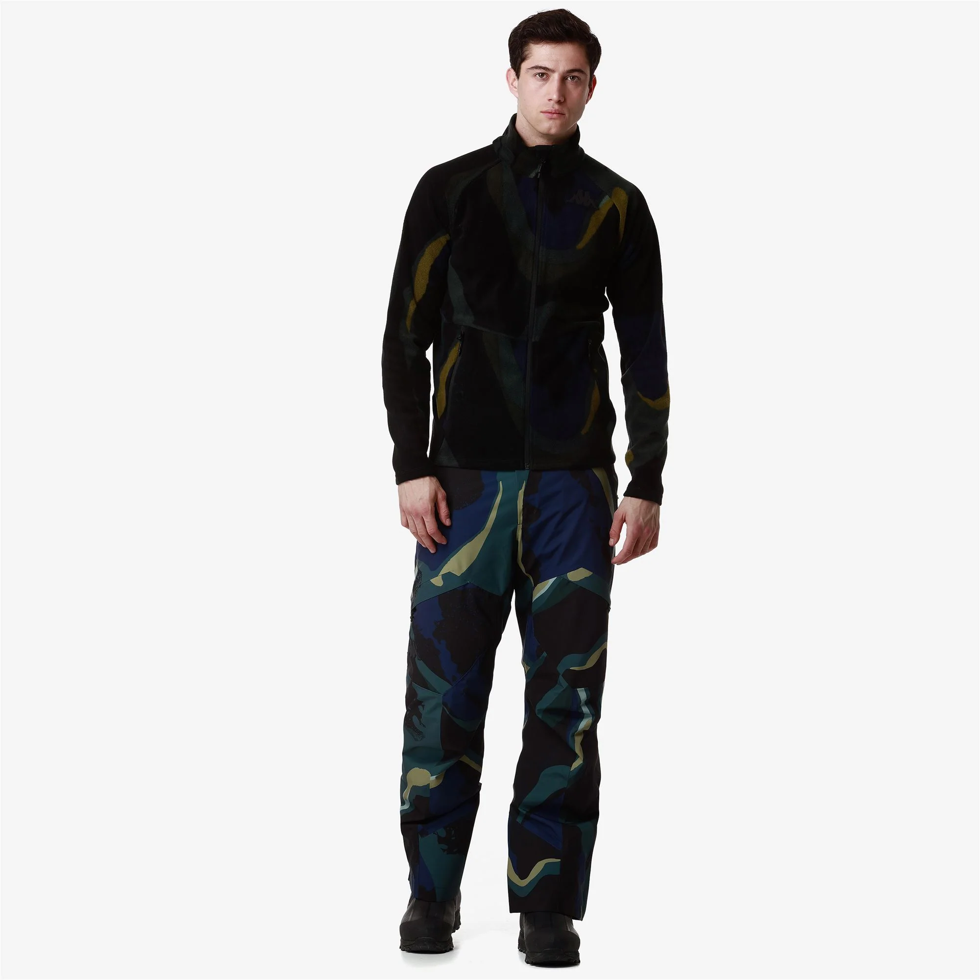 8CENTO 818FZG - Fleece - Jacket - Unisex - BLUE CAVERN-GREEN PONDEROSA-BLACK - Image 7