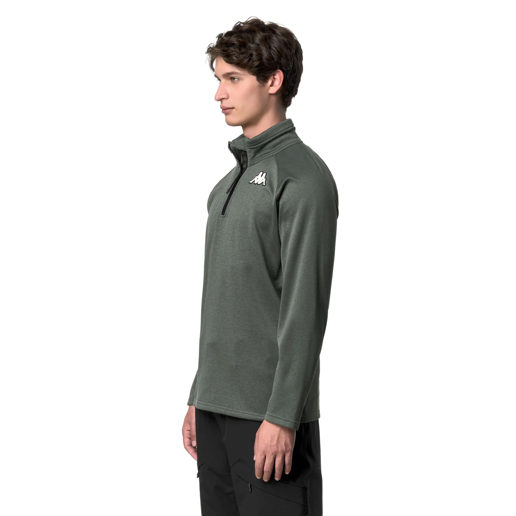 821 - Fleece - Jacket - Unisex - Green Rosin-Black - Image 5