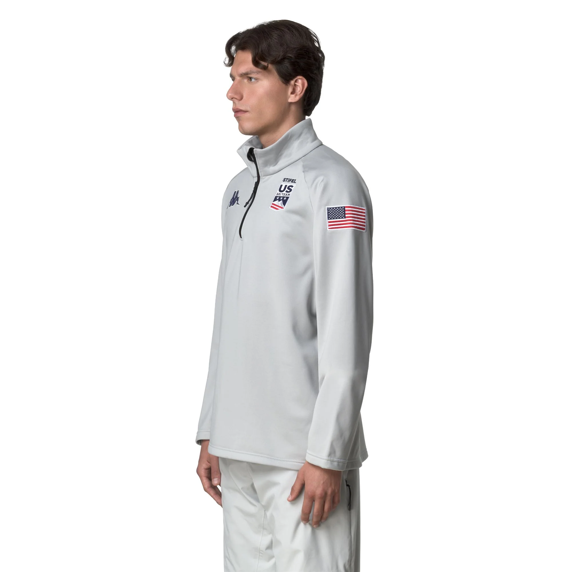 821 US - Fleece - Cardigan - Unisex - Grey Lt Lead - Image 5