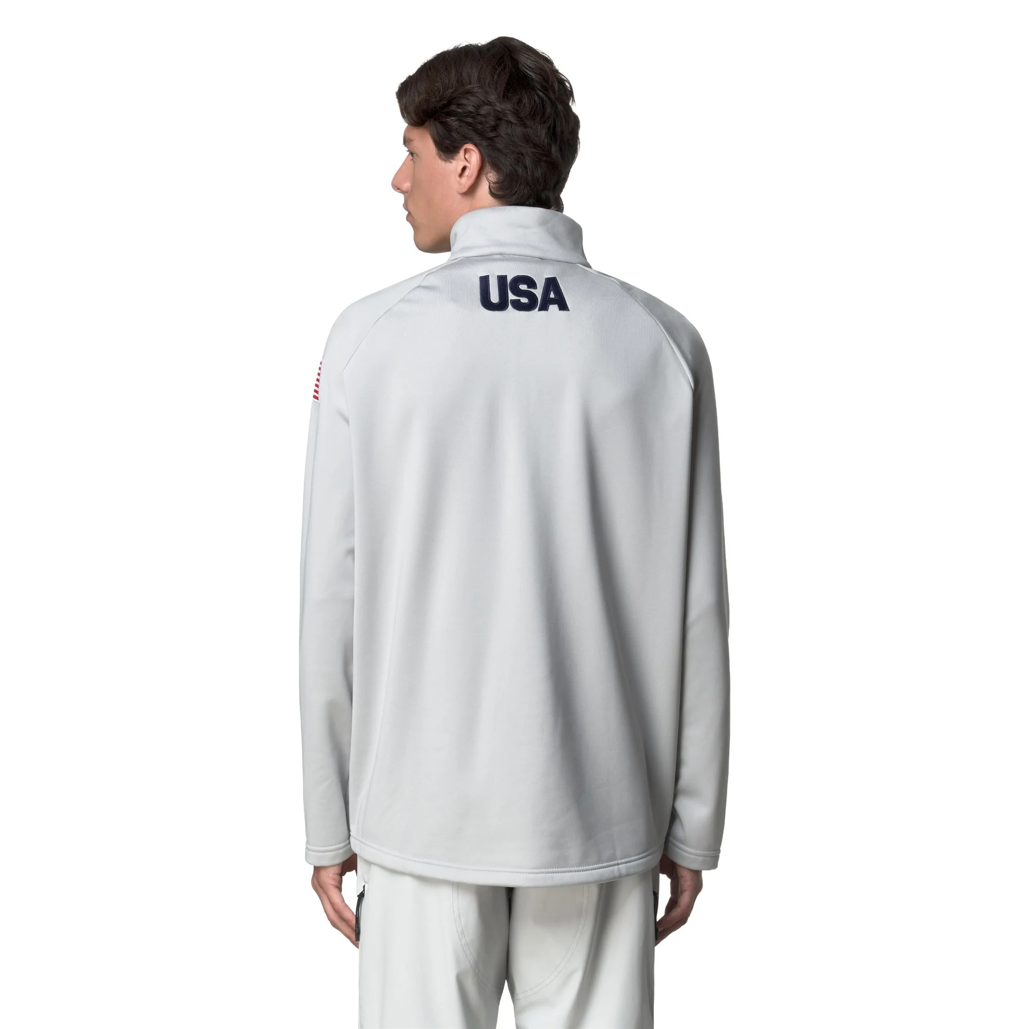 821 US - Fleece - Cardigan - Unisex - Grey Lt Lead - Image 6