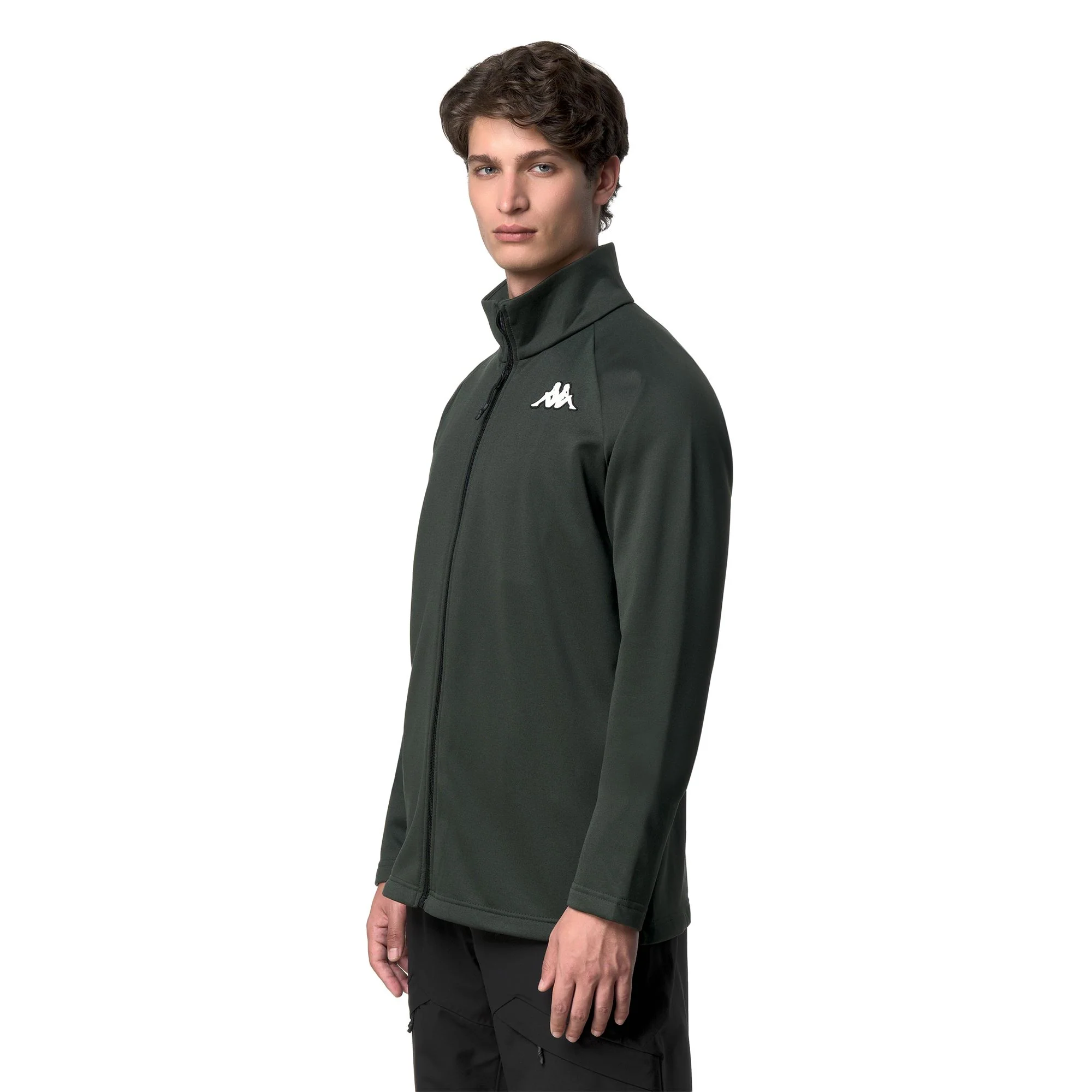 821FZ - Fleece - Jacket - Unisex - Green Rosin-Black - Image 5