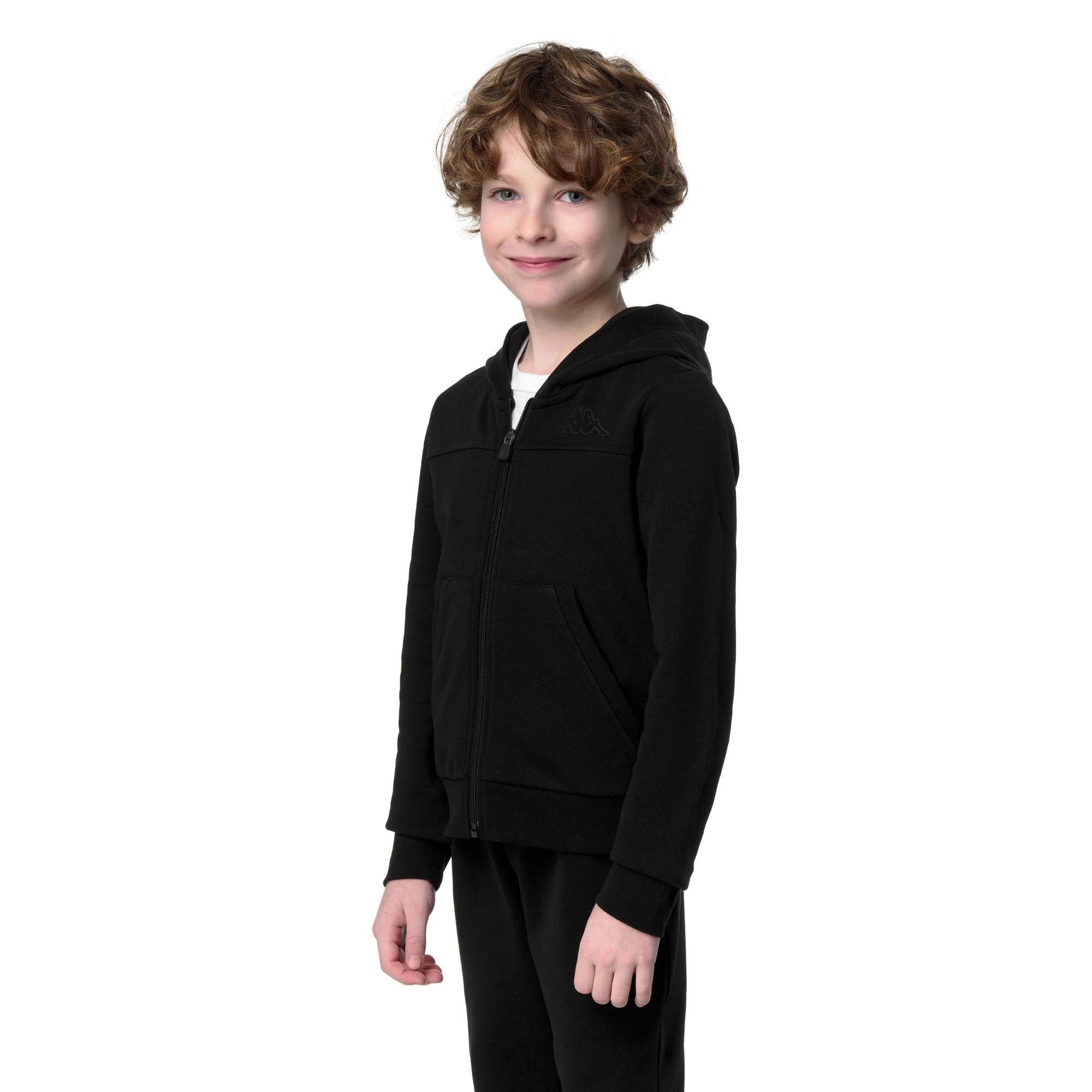 LOGO WOOPIE KID - Fleece - Jumper - Unisex - BLACK