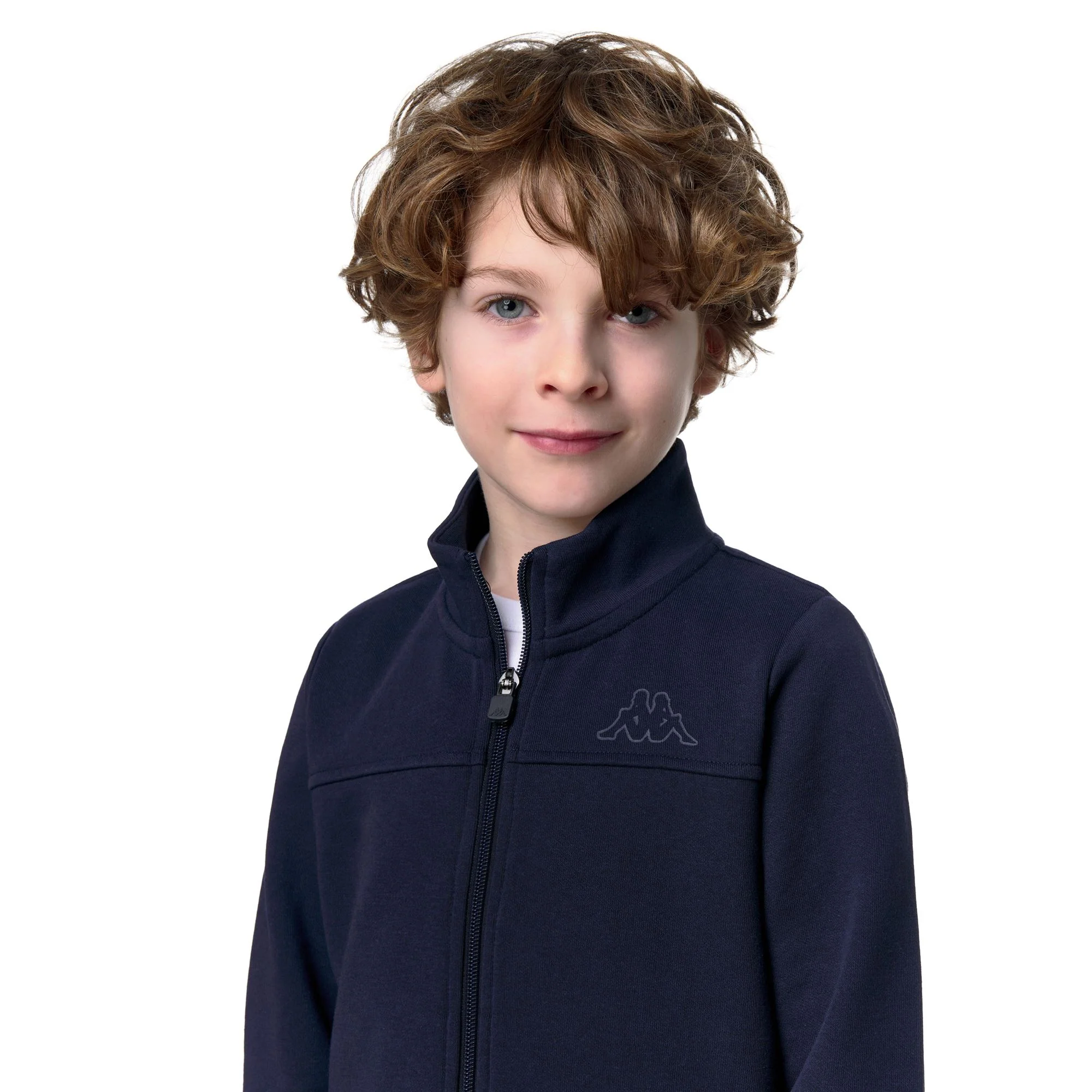 LOGO  ZIPPY KID - Fleece - Jacket - Unisex - BLUE MARINE - Image 7