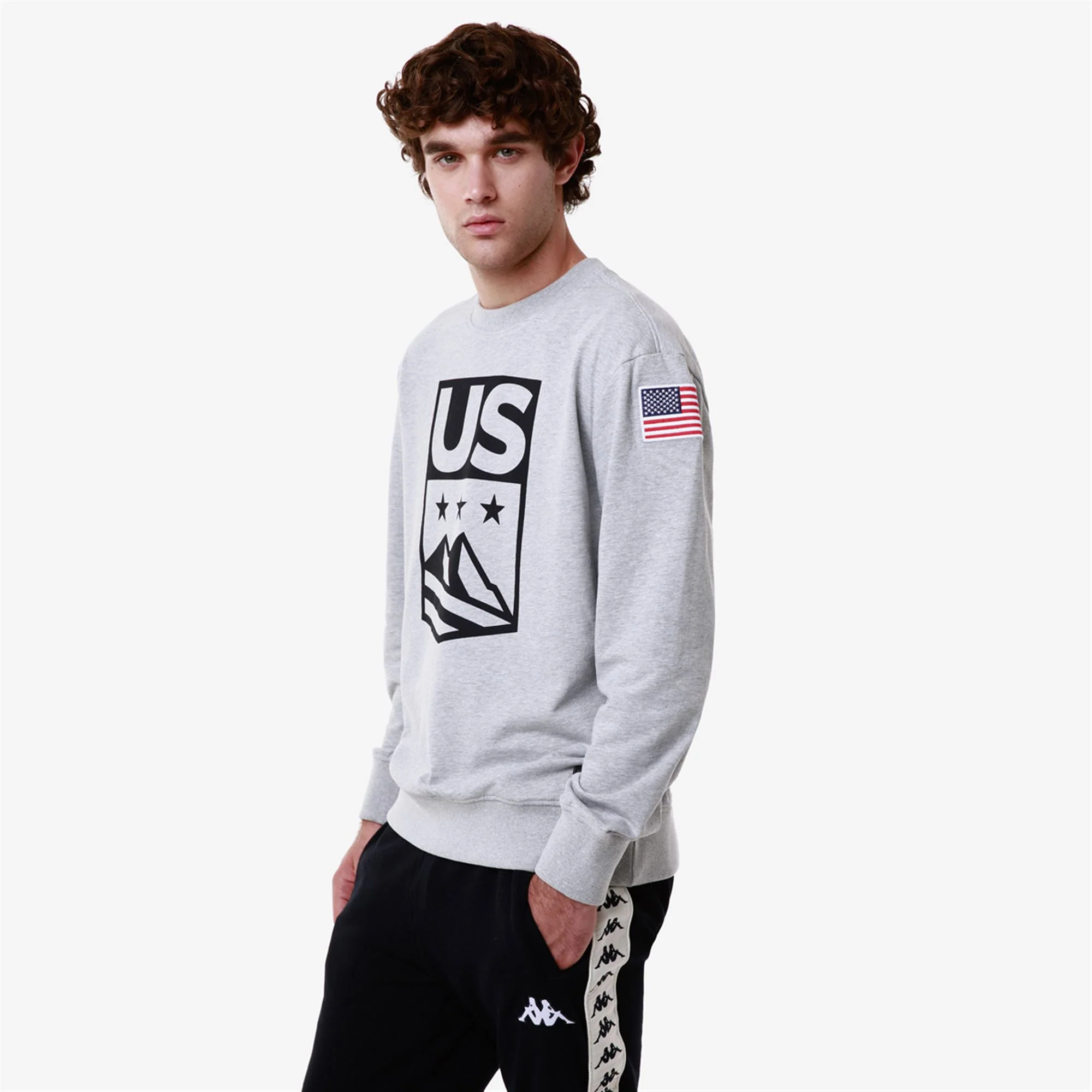 UTAHI 2 US - Fleece - Jumper - Unisex - GREY MD-WHITE-MELANGE - Image 5