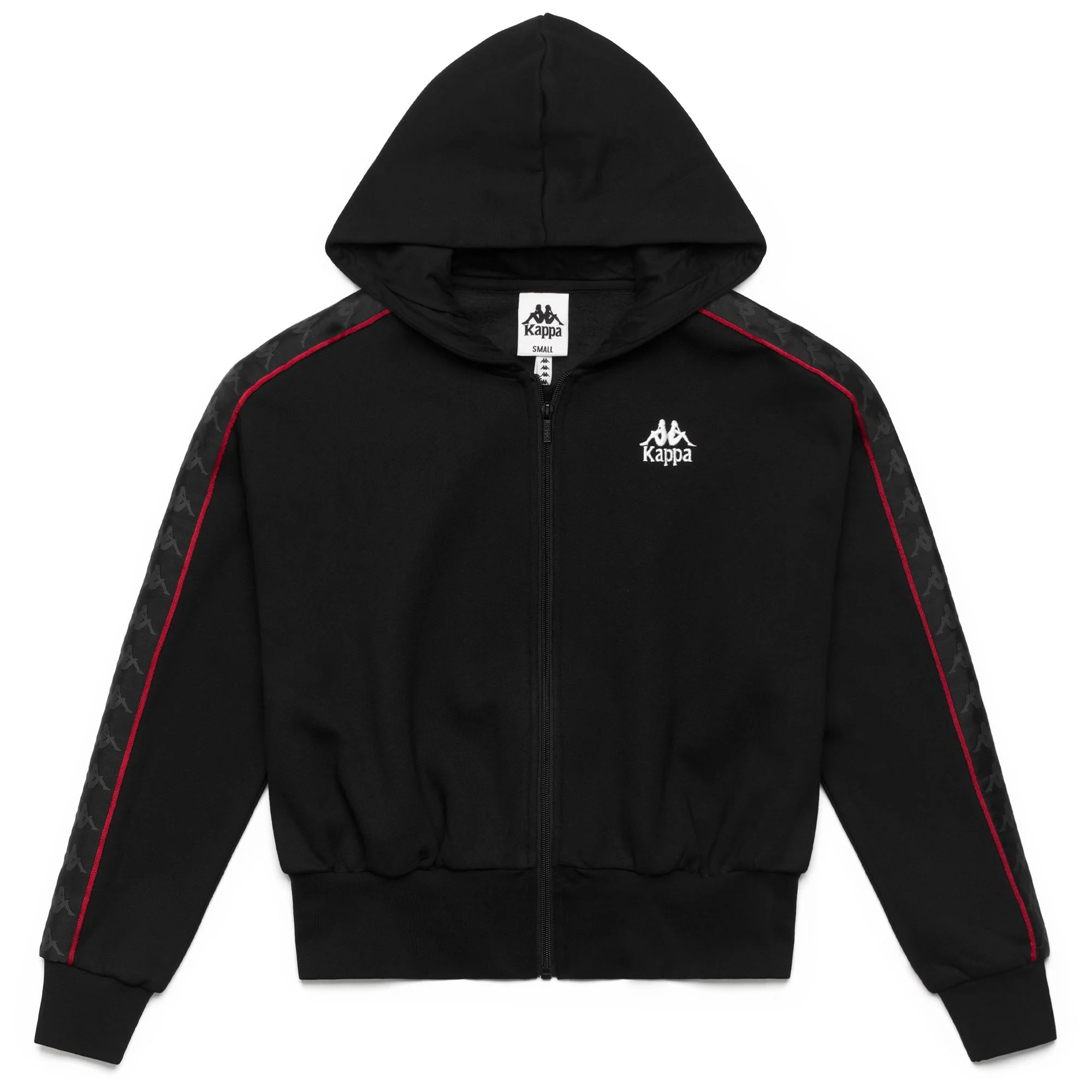 222 BANDA CARLISE 2 - Fleece - Jacket - Woman - BLACK-RED RACING-WHITE