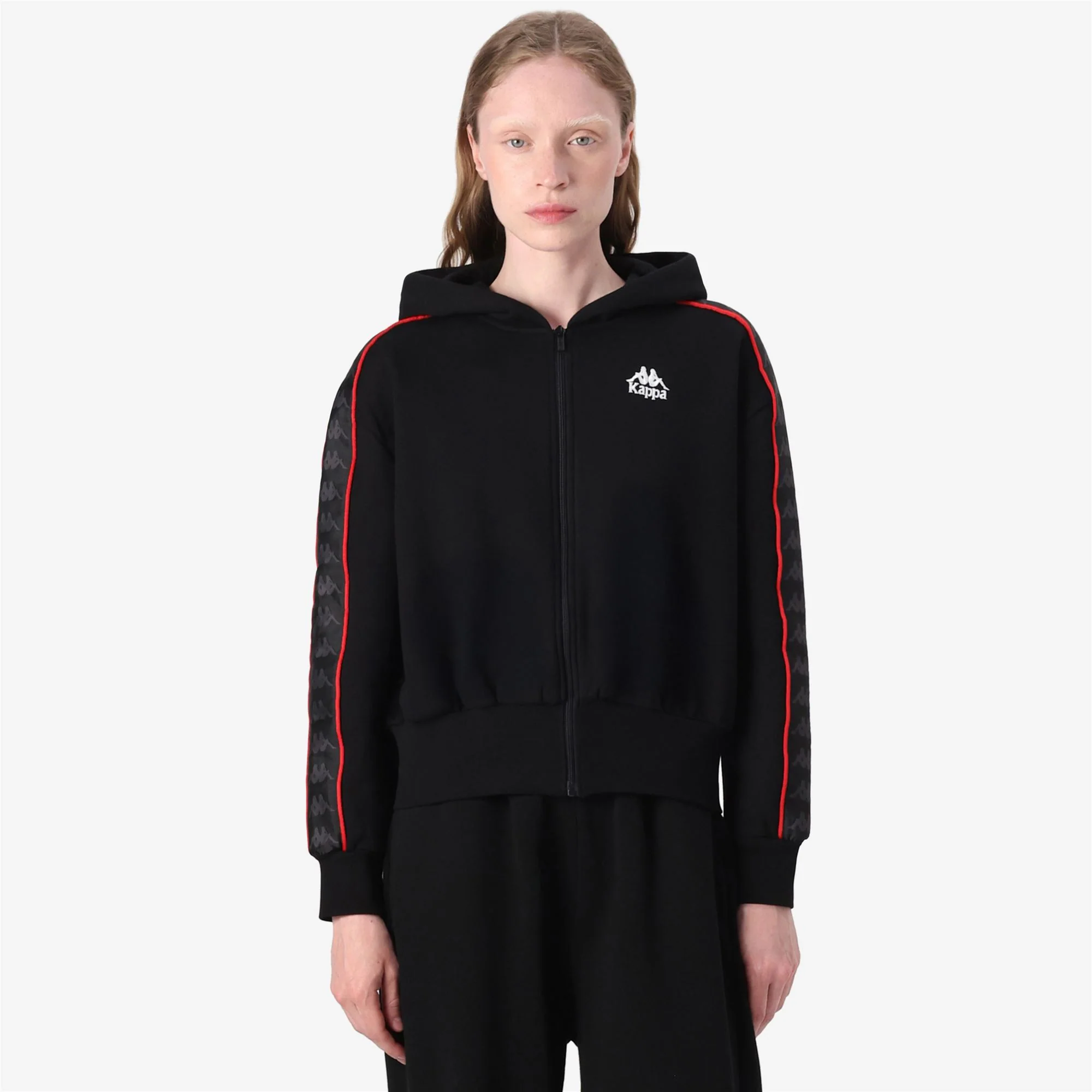 222 BANDA CARLISE 2 - Fleece - Jacket - Woman - BLACK-RED RACING-WHITE - Image 4