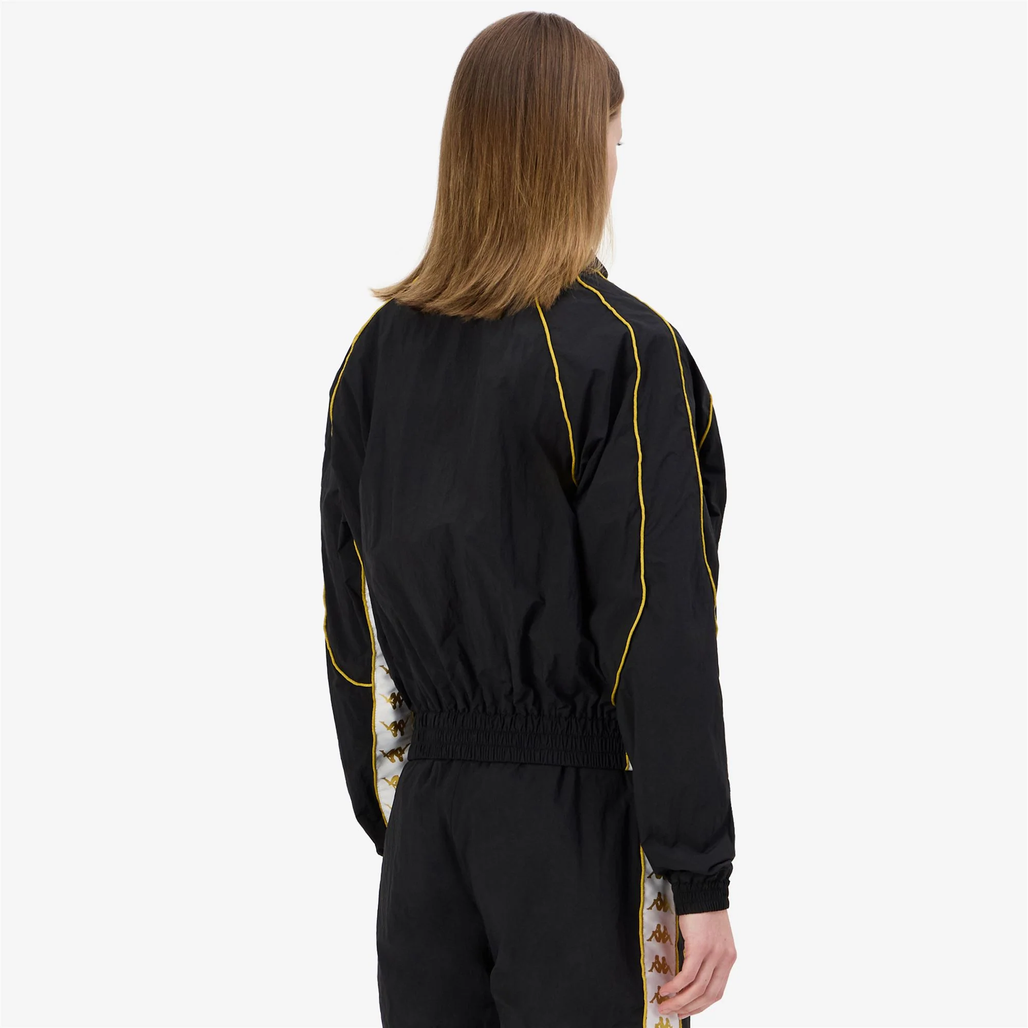 222 BANDA NOLAN - Fleece - Jumper - Woman - BLACK-YELLOW GOLD RICH-WHITE - Image 6