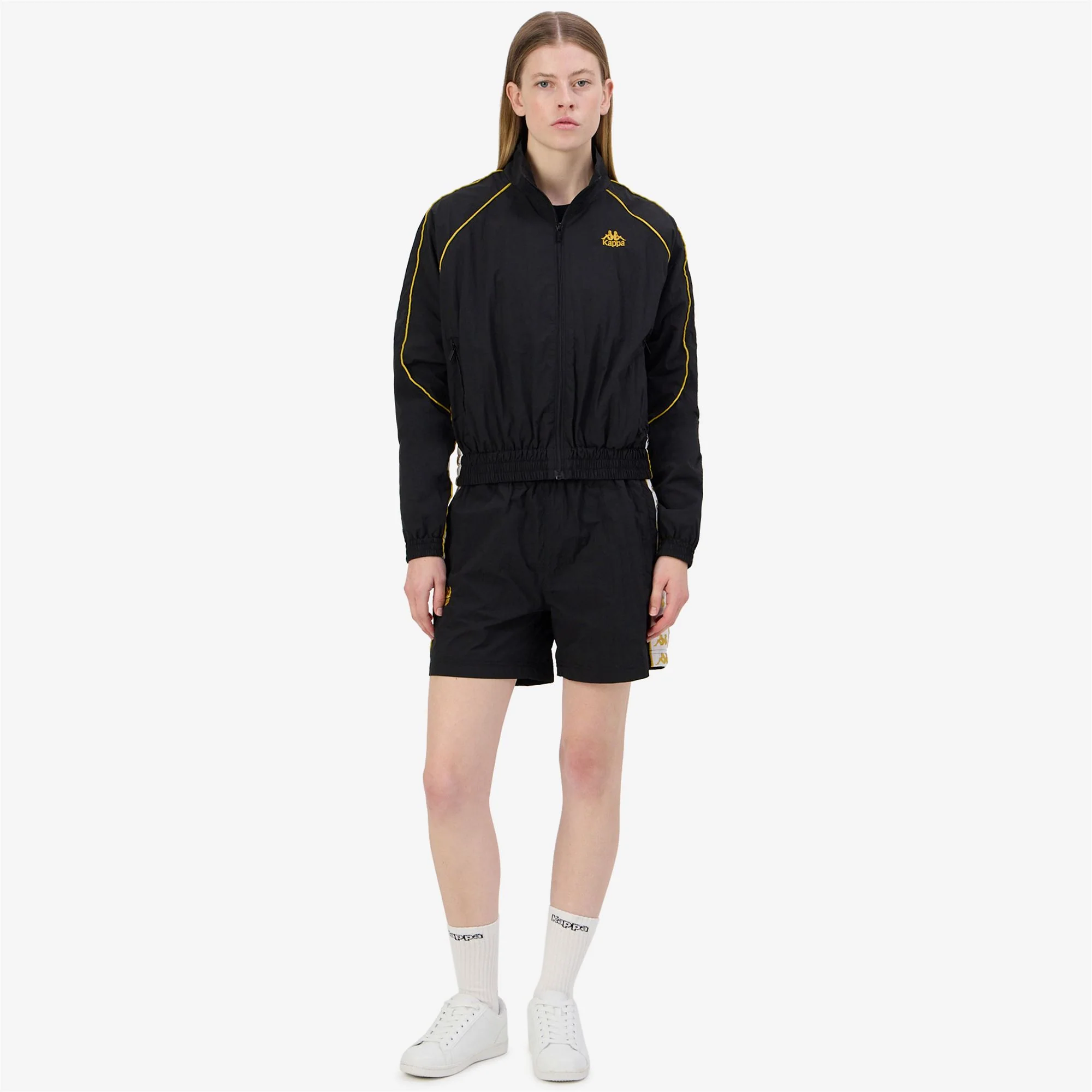 222 BANDA NOLAN - Fleece - Jumper - Woman - BLACK-YELLOW GOLD RICH-WHITE - Image 7
